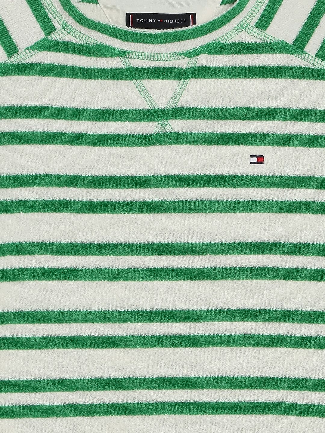 Tommy Hilfiger Kids Boys Striped Regular-Fit Cotton T-Shirts