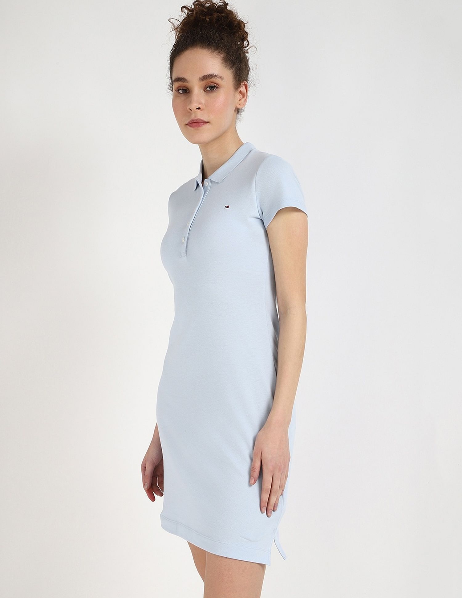 Tommy Hilfiger Cotton Polo Collar T-Shirt Dress