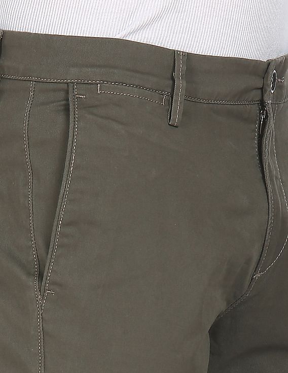 U.S. Polo Assn. Austin Tapered Fit Solid Trousers