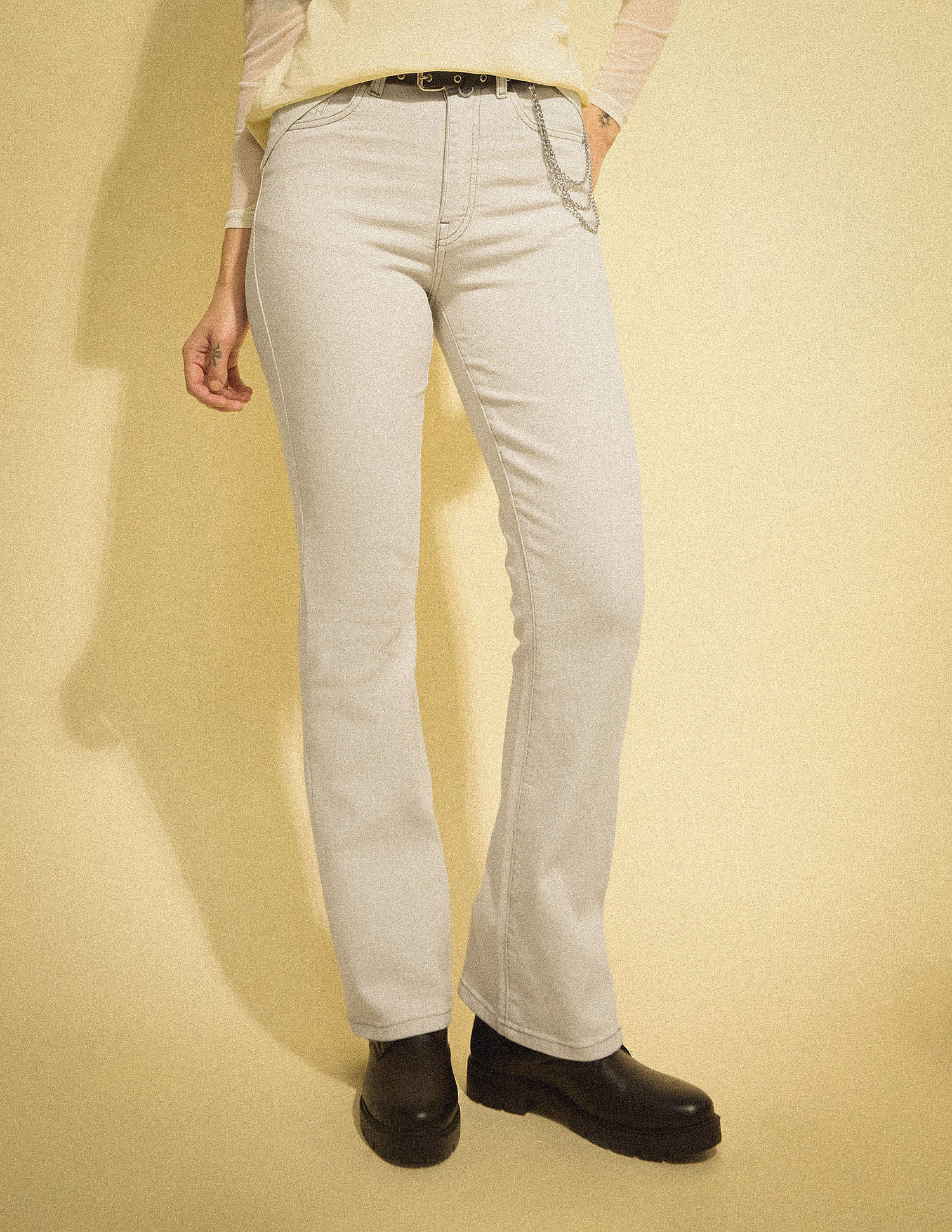 Flying Machine Women K-Street X Bootcut Fit Patch Pocket Jeans