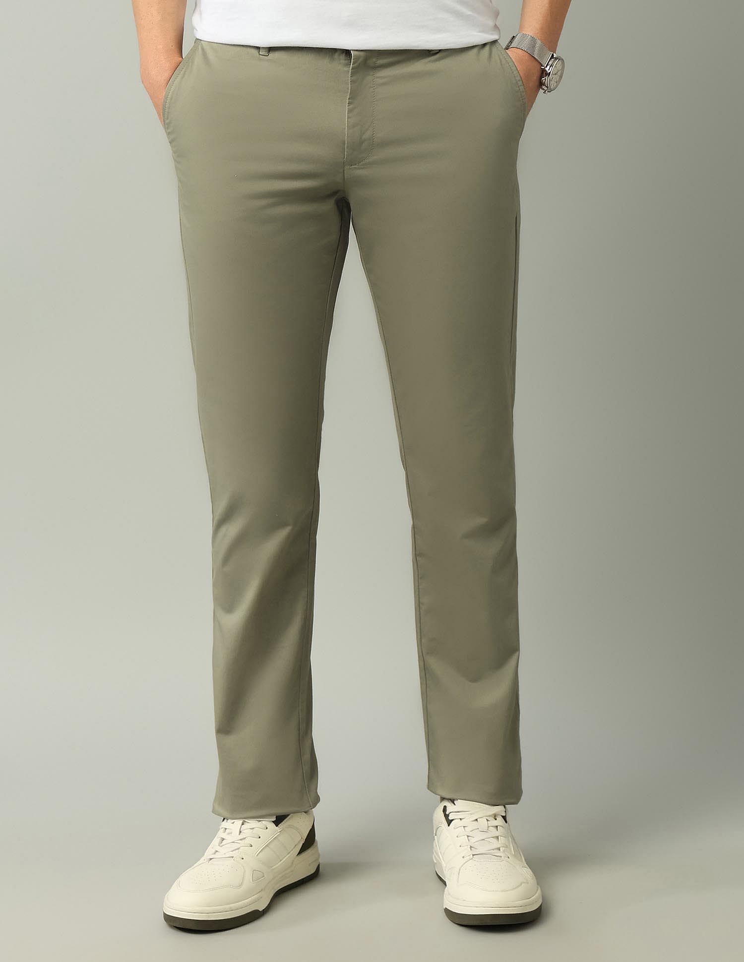 Arrow Sport AutoFlex Solid Twill Trousers