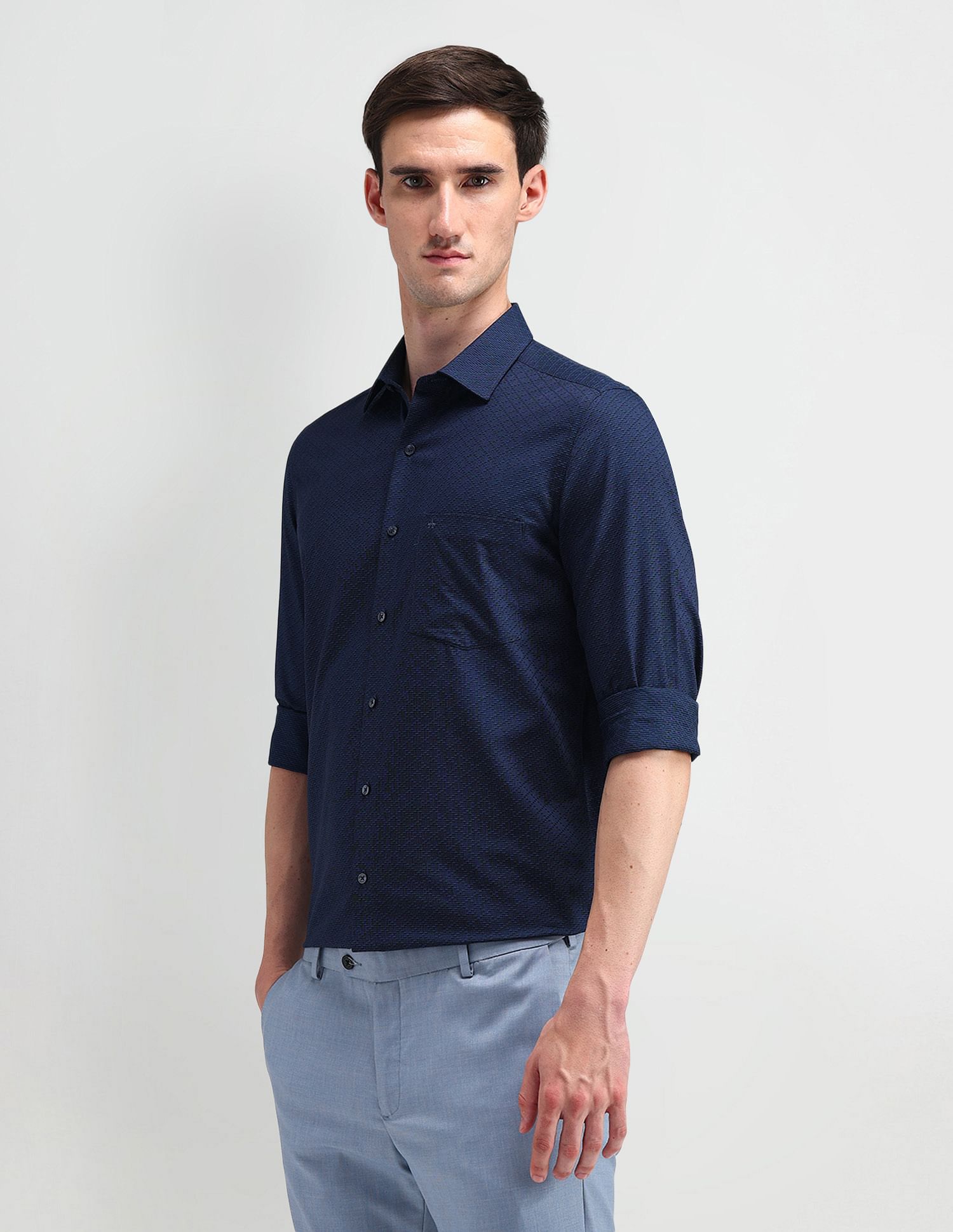 Arrow Liberty Classic Fit Textured Shirt