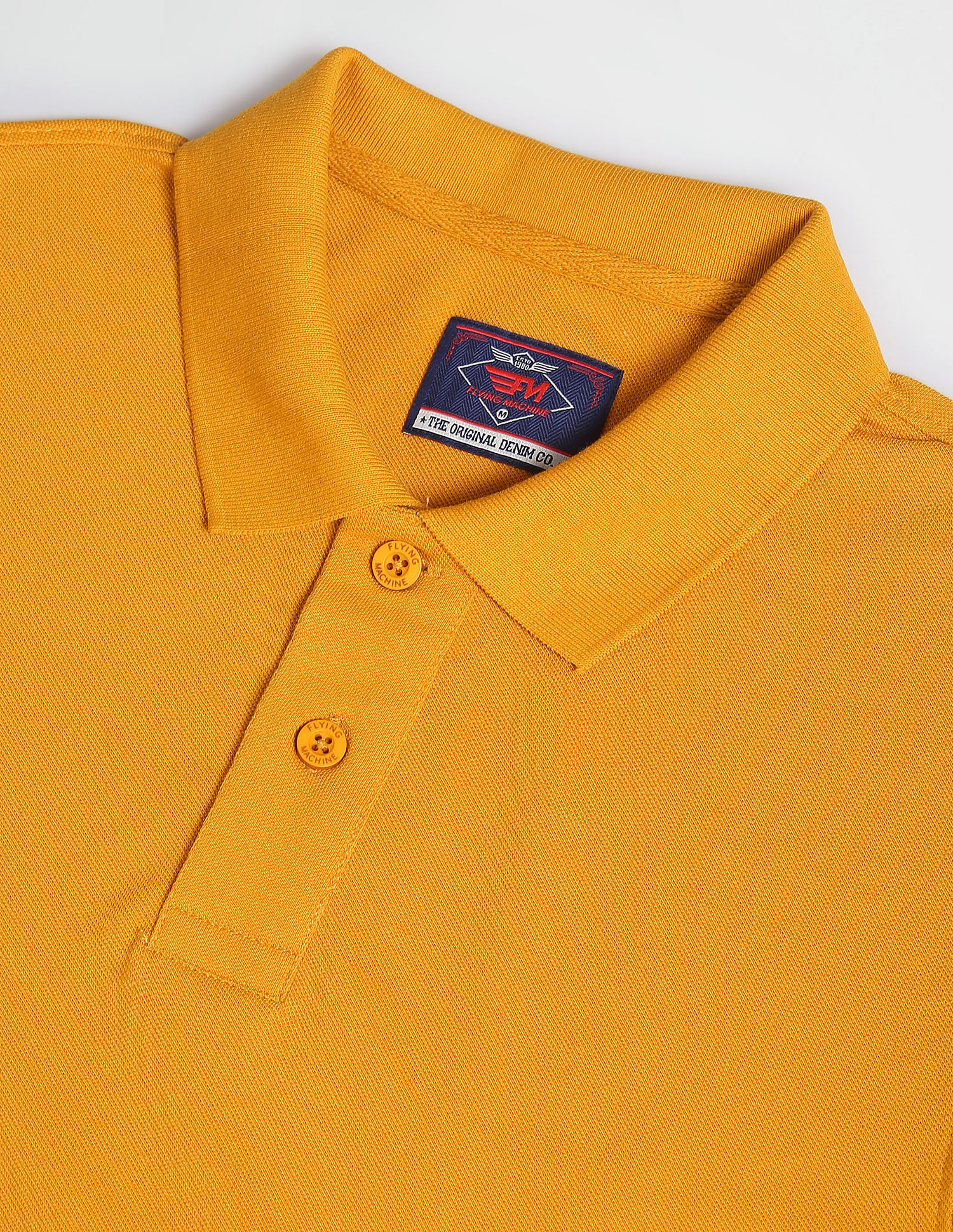 Flying Machine Solid Pique Polo Shirt