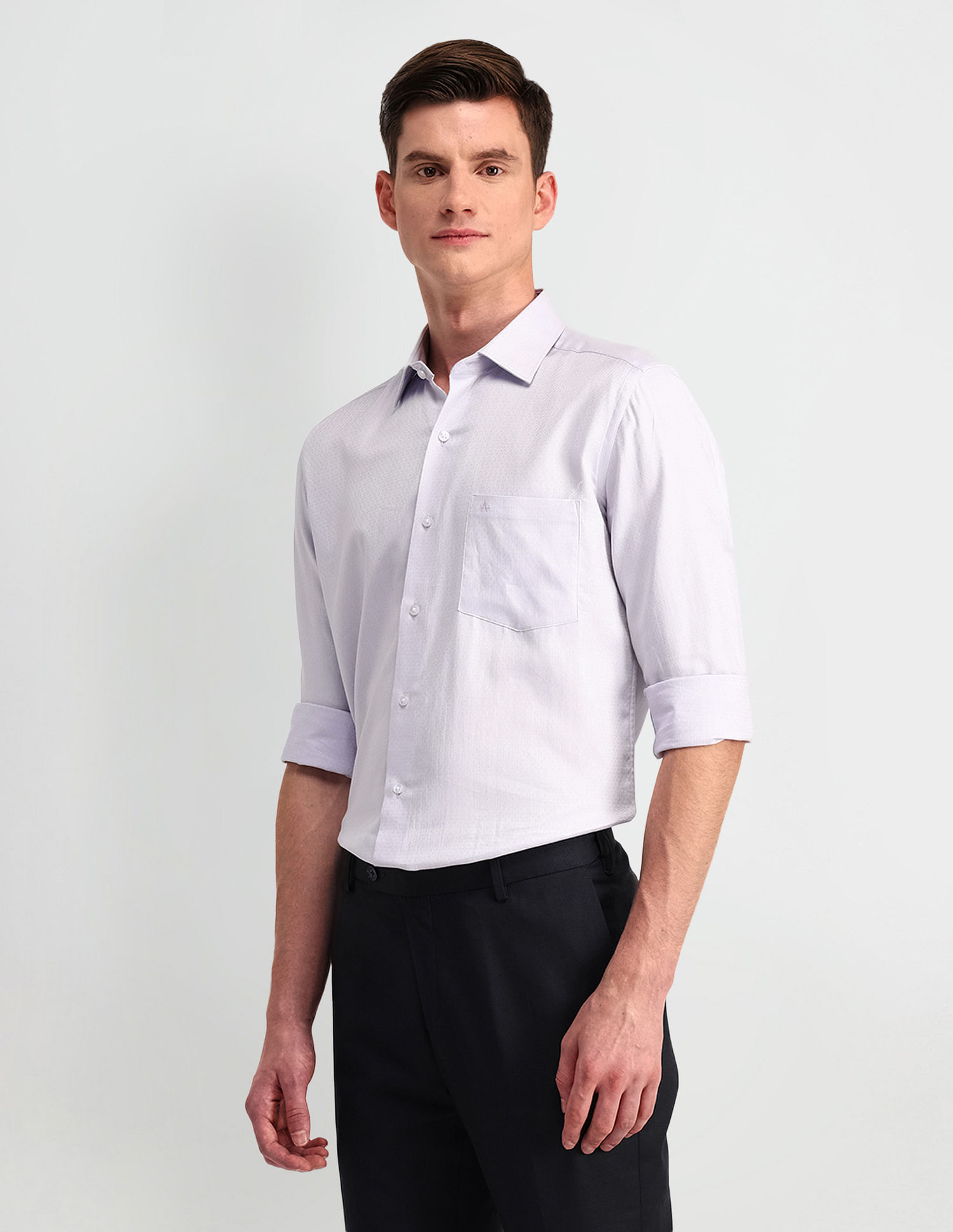 Arrow Manhattan Slim Fit Cotton Shirt