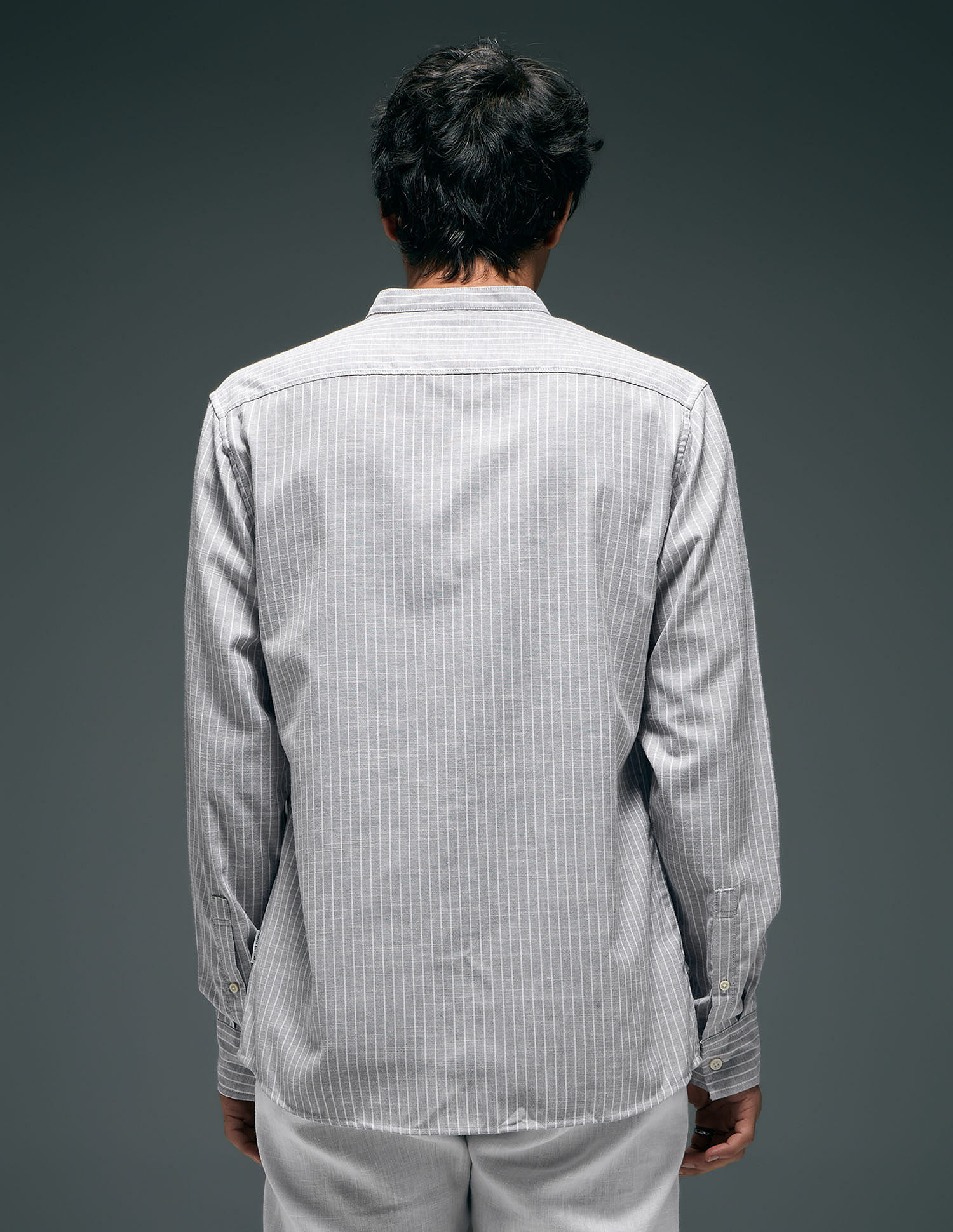 Flying Machine Vertical Striped Regular Fit Shirt