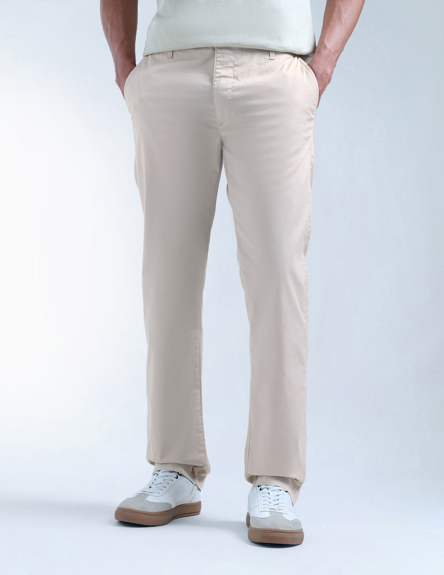 Flying Machine F-Jango Straight Fit Dobby Trousers
