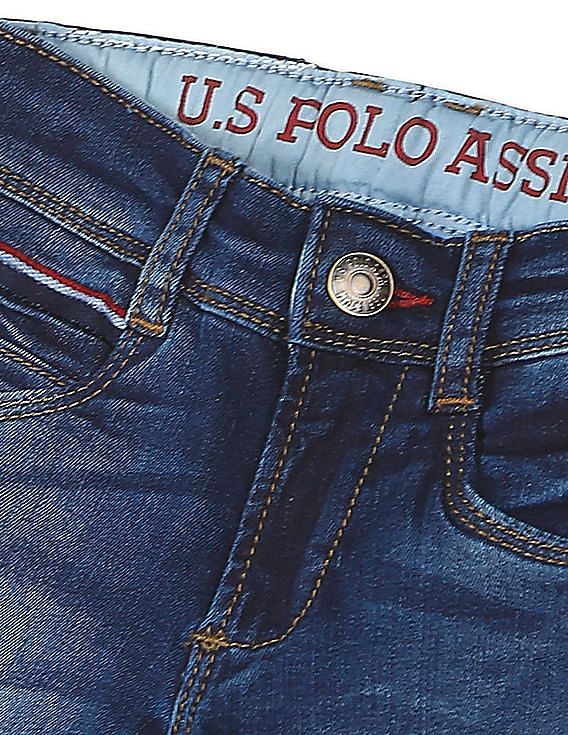 U.S. Polo Assn. Kids Skinny Fit Wash Jeans