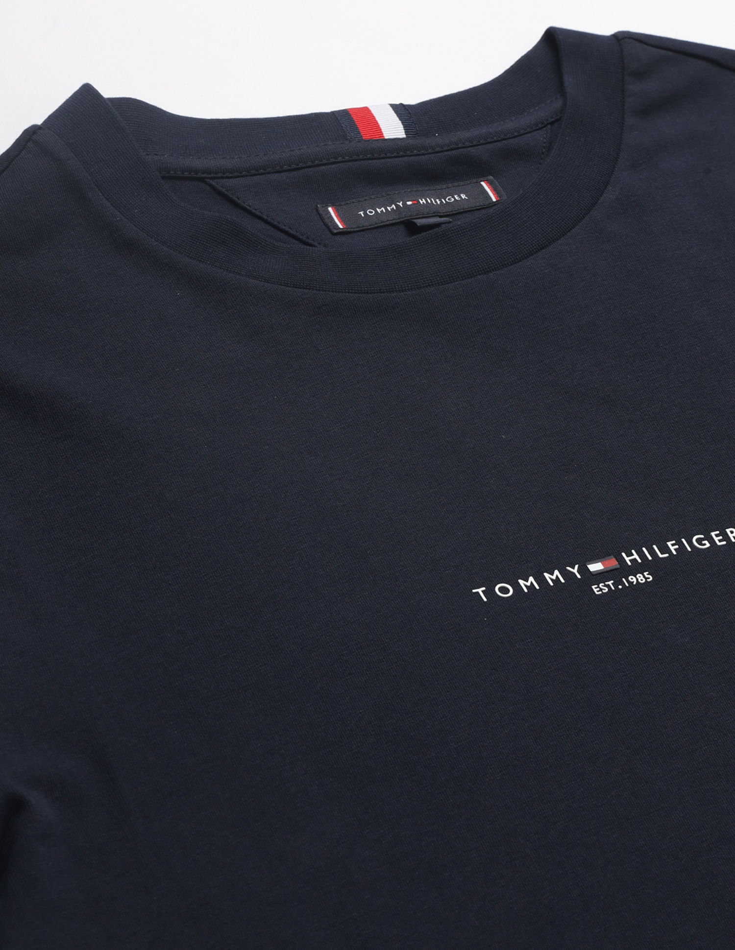 Tommy Hilfiger Transitional Cotton Tipped Sleeve Hem T-Shirt