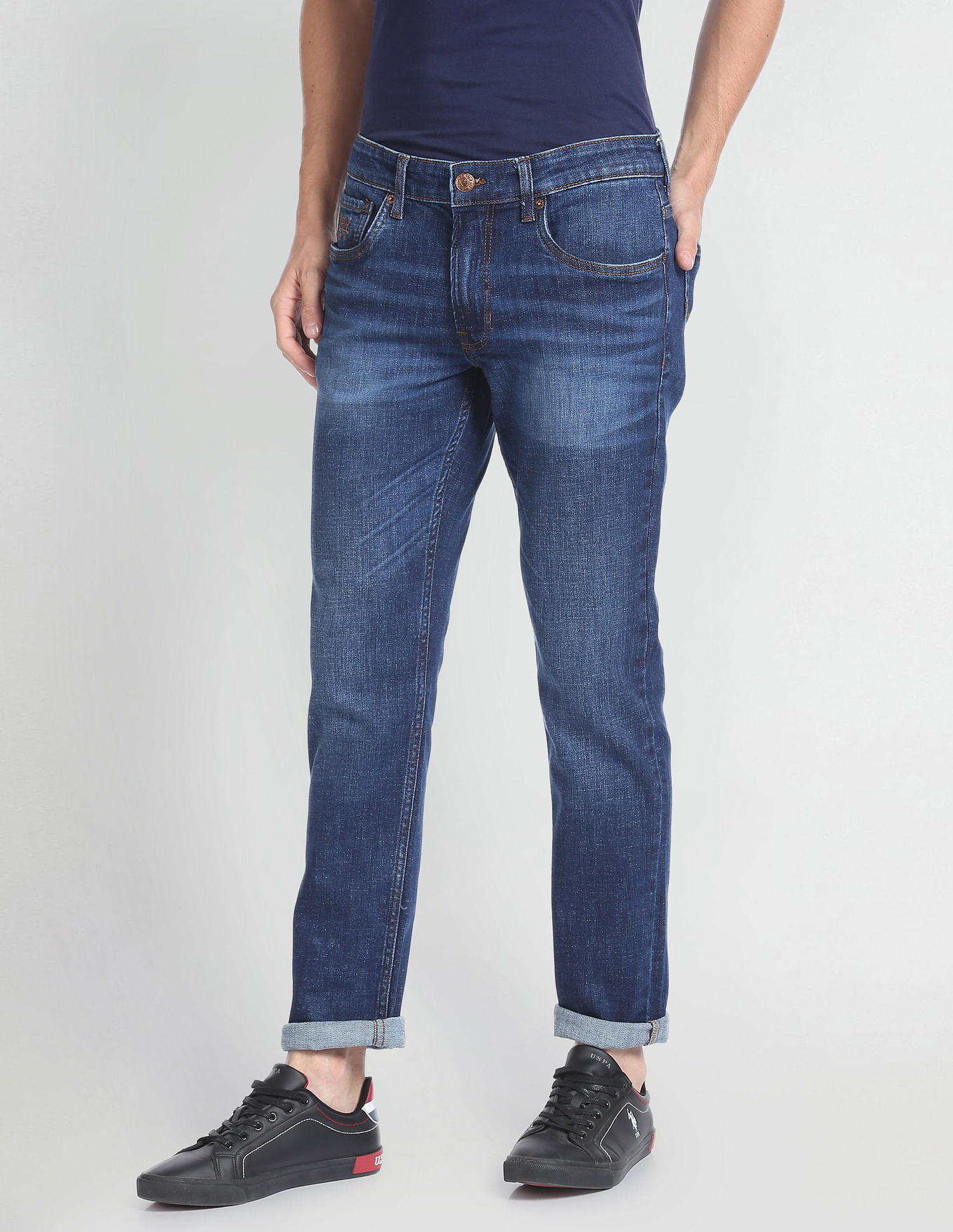 U.S. Polo Assn. Denim Co. Brandon Slim Tapered Fit Blue Jeans
