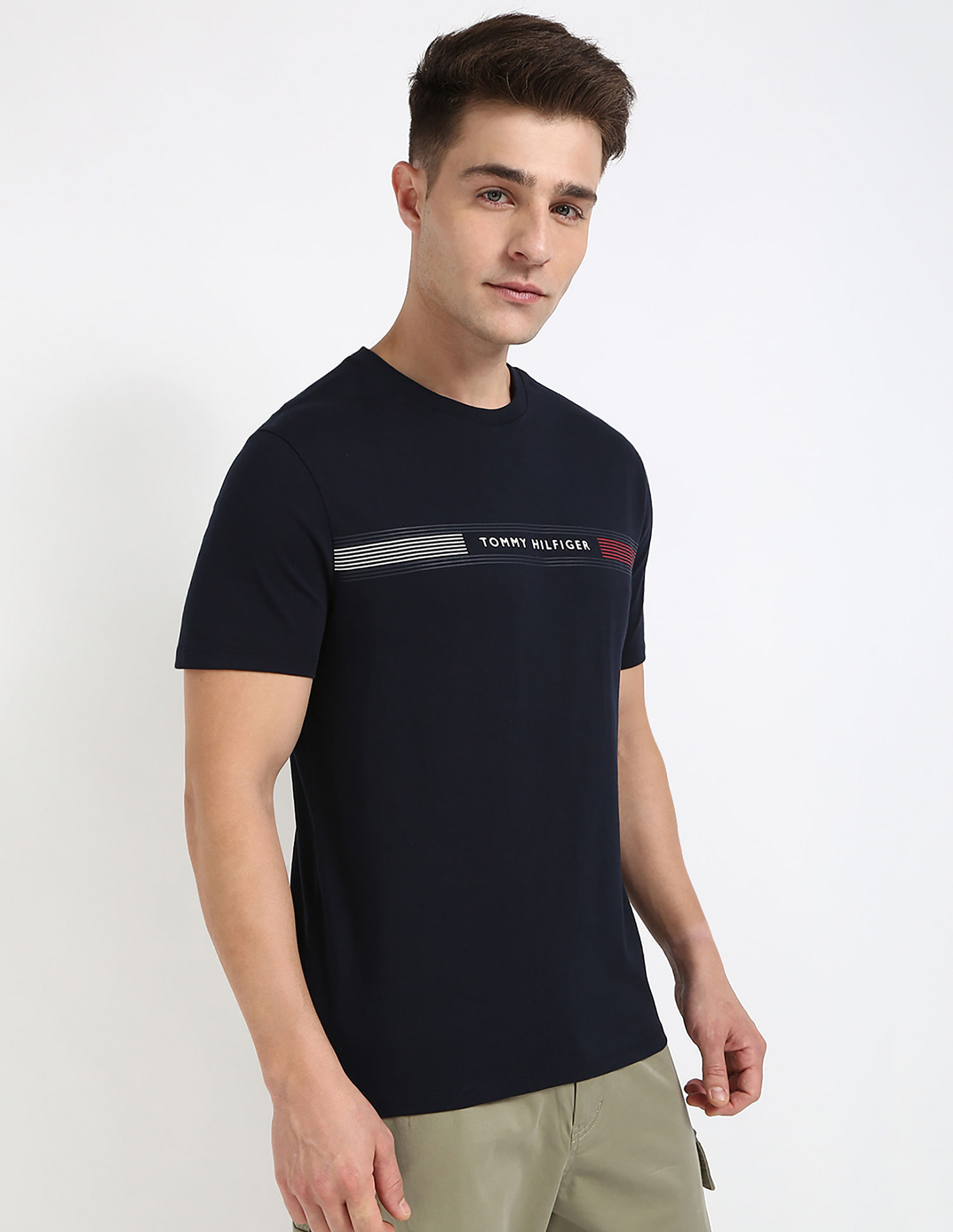 Tommy Hilfiger Logo Regular-Fit Cotton T-Shirt