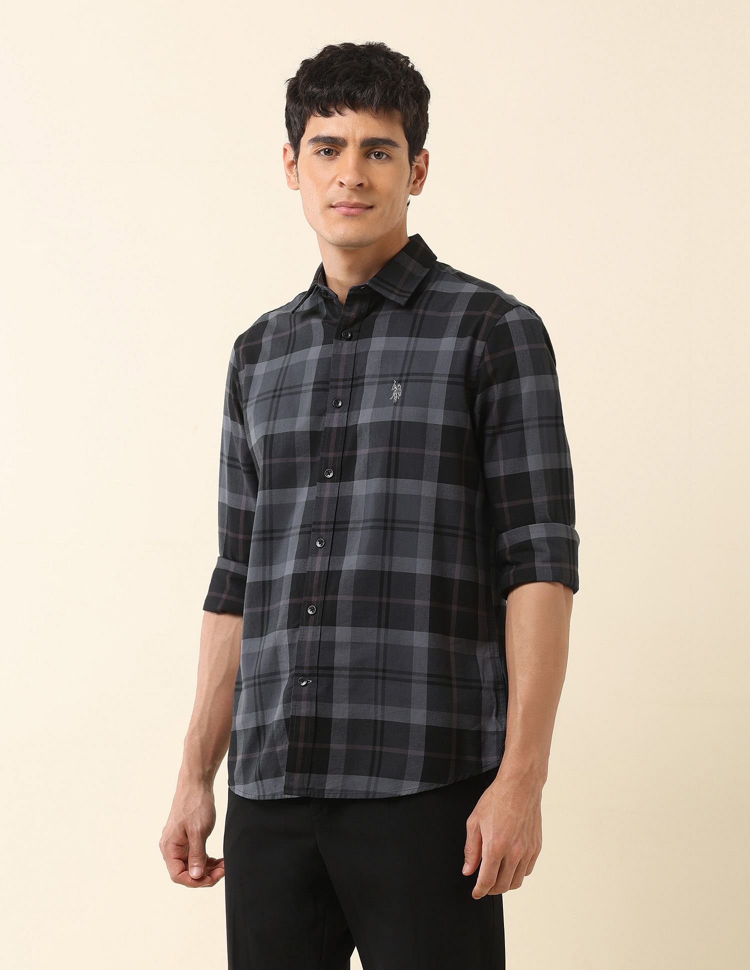 U.S. Polo Assn. Tartan Checked Pure Cotton Shirt