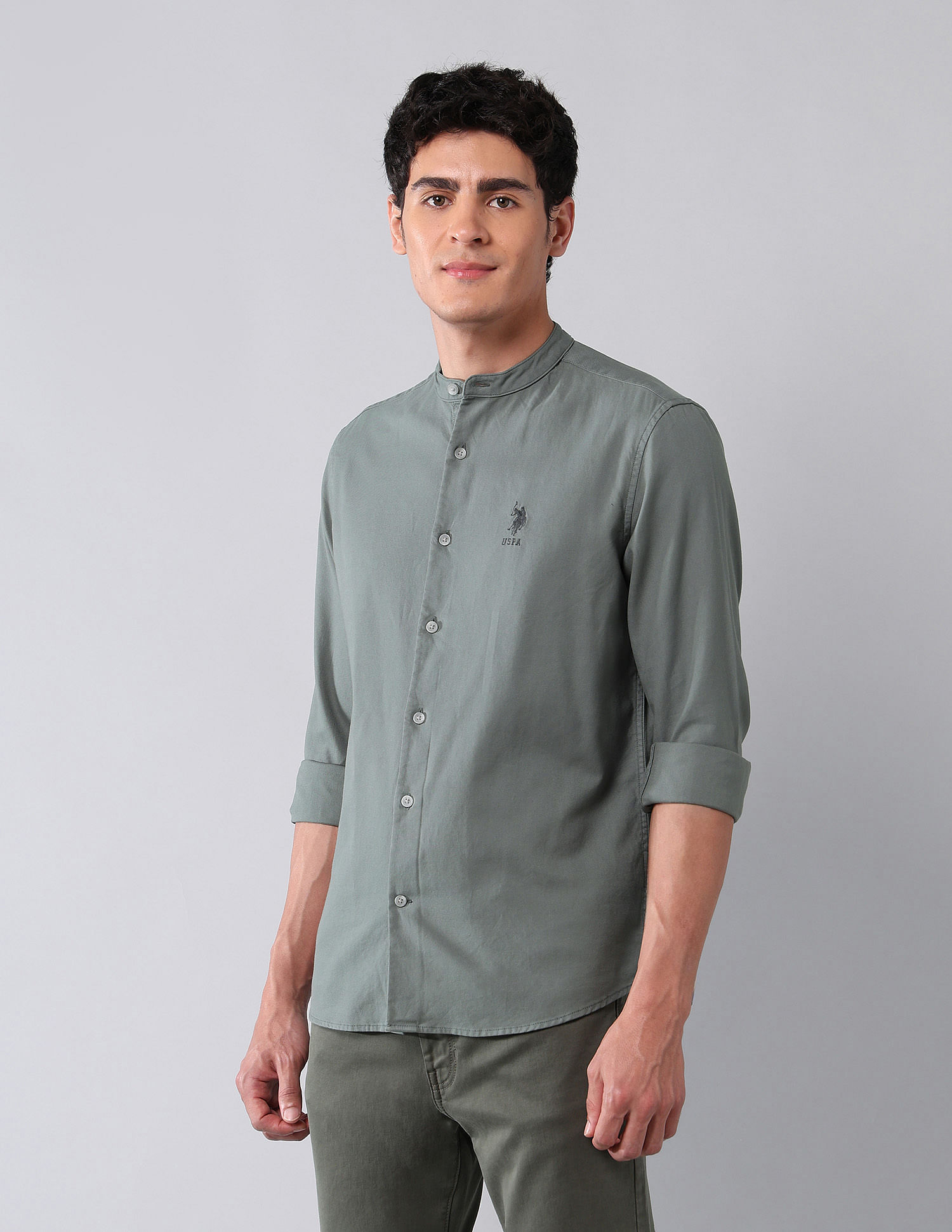 U.S. Polo Assn. Denim Co. Pure Cotton Regular Fit Twill Shirt