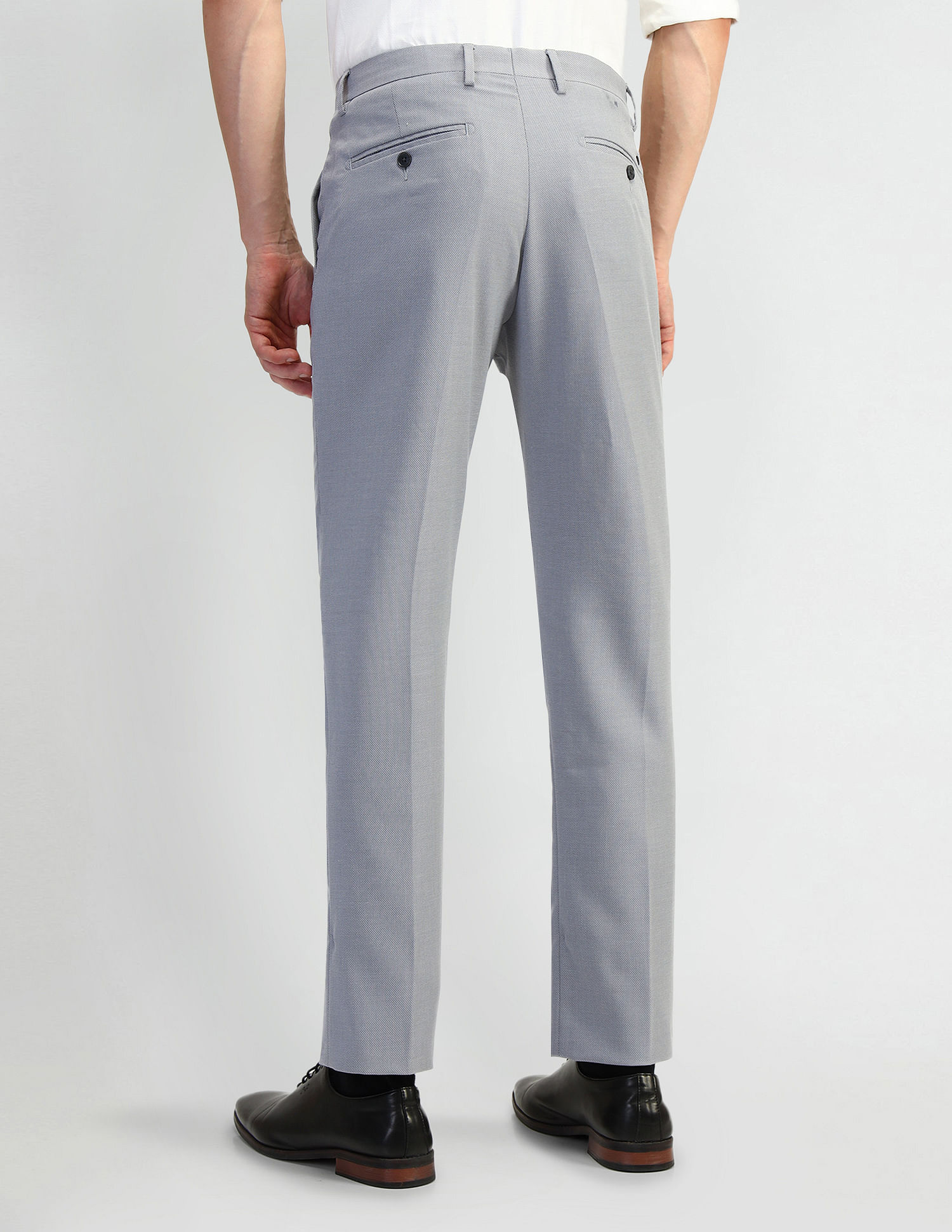 Arrow Tapered Fit Dobby Weave Trousers
