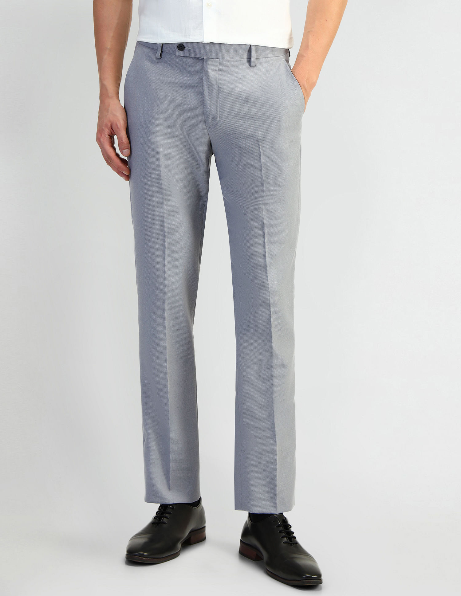 Arrow Tapered Fit Dobby Weave Trousers