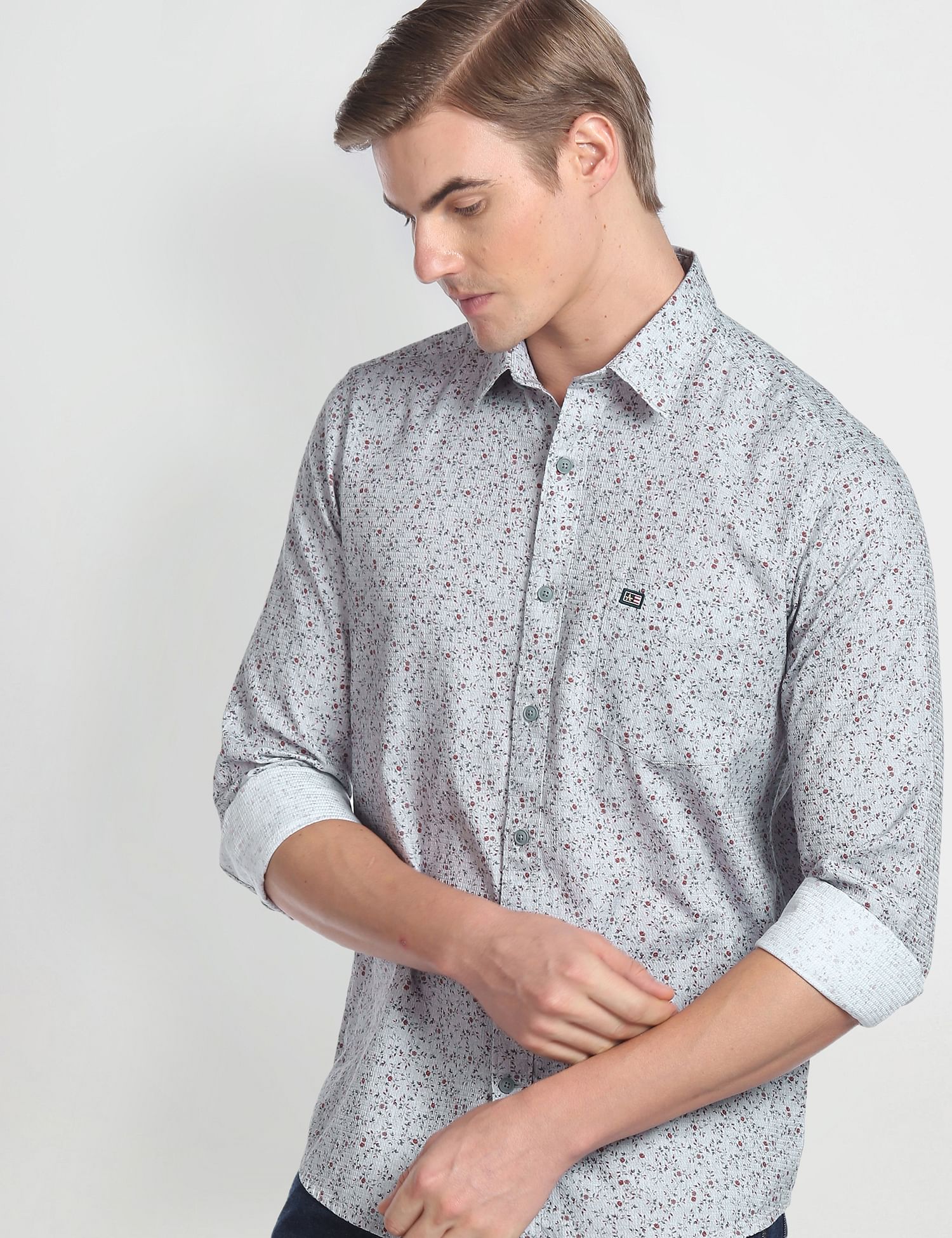 Arrow Sports Manhattan Slim Fit Floral Shirt