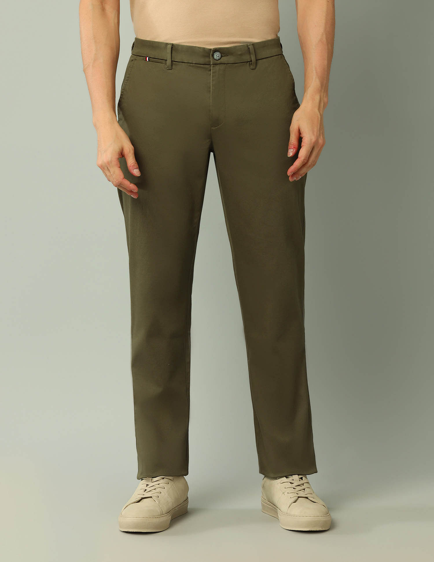 Arrow Sport Mid Rise Regular Fit Trousers