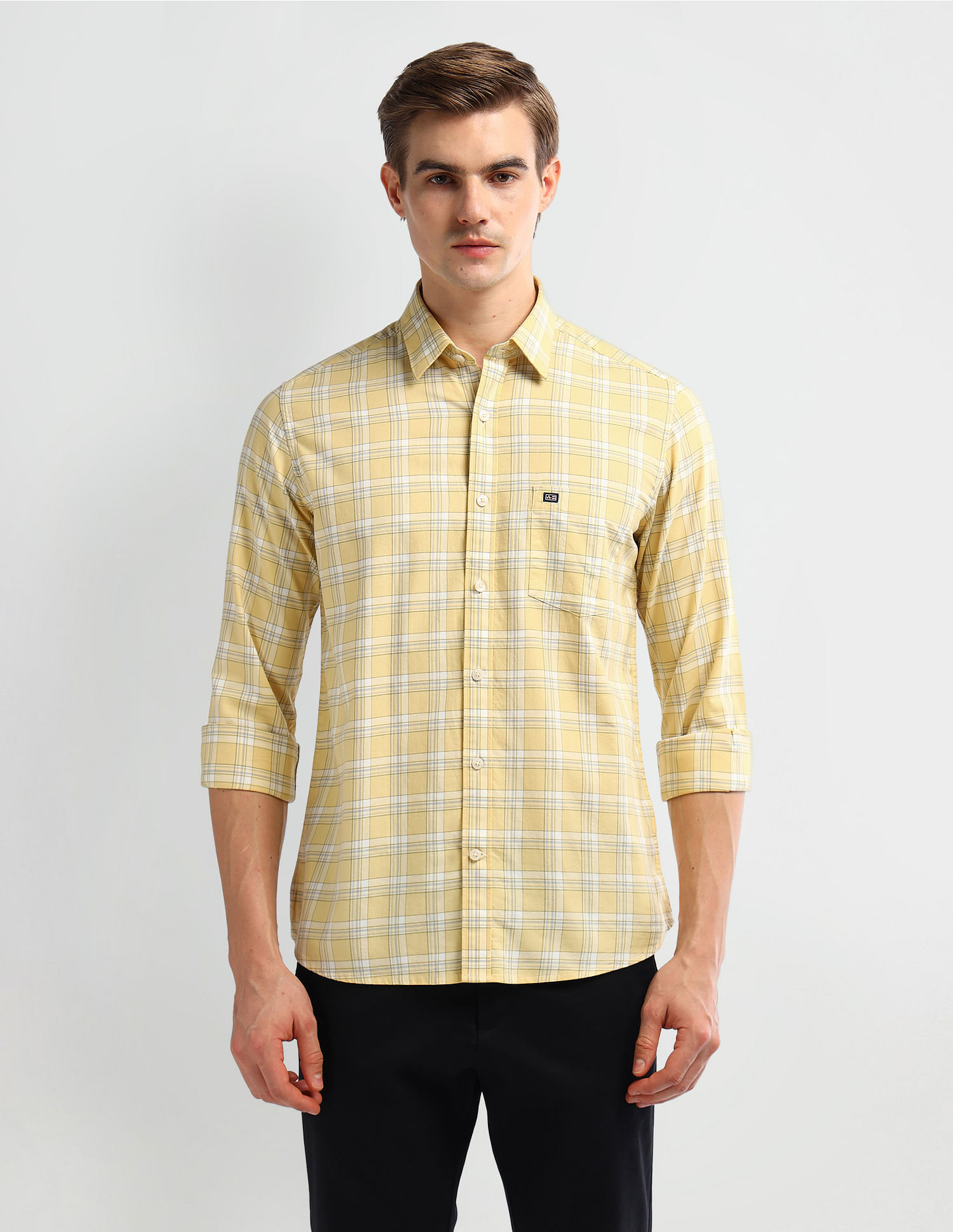 Arrow Sport Manhattan Slim Fit Cotton Shirt