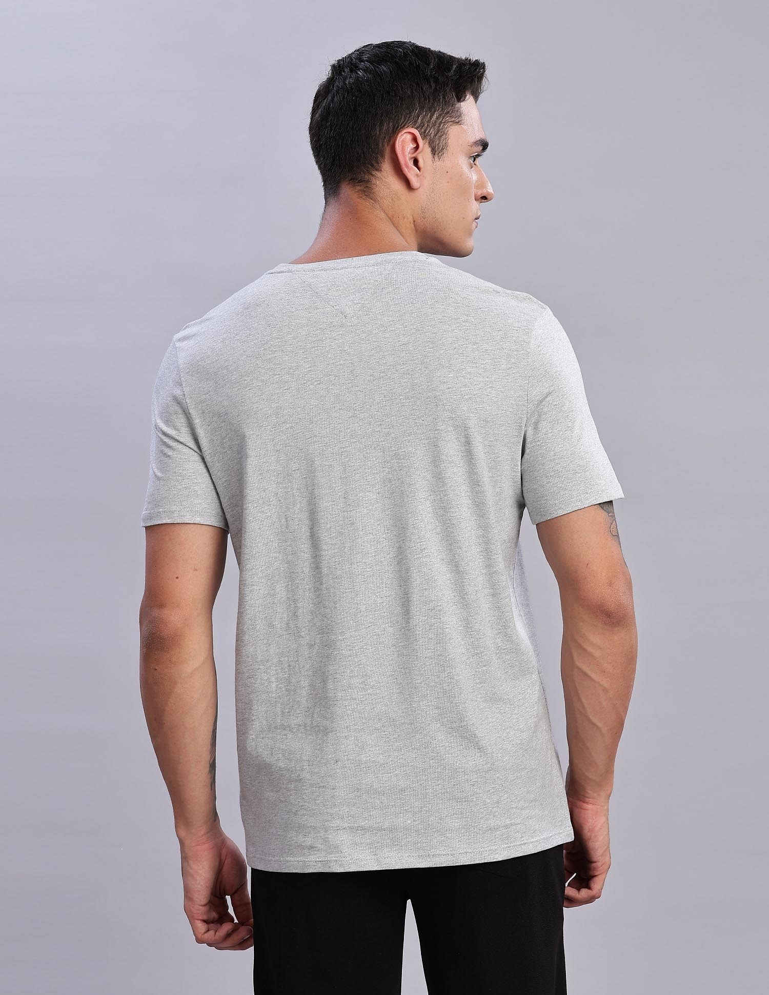Tommy Hilfiger Mens Grey Heathered T-Shirt