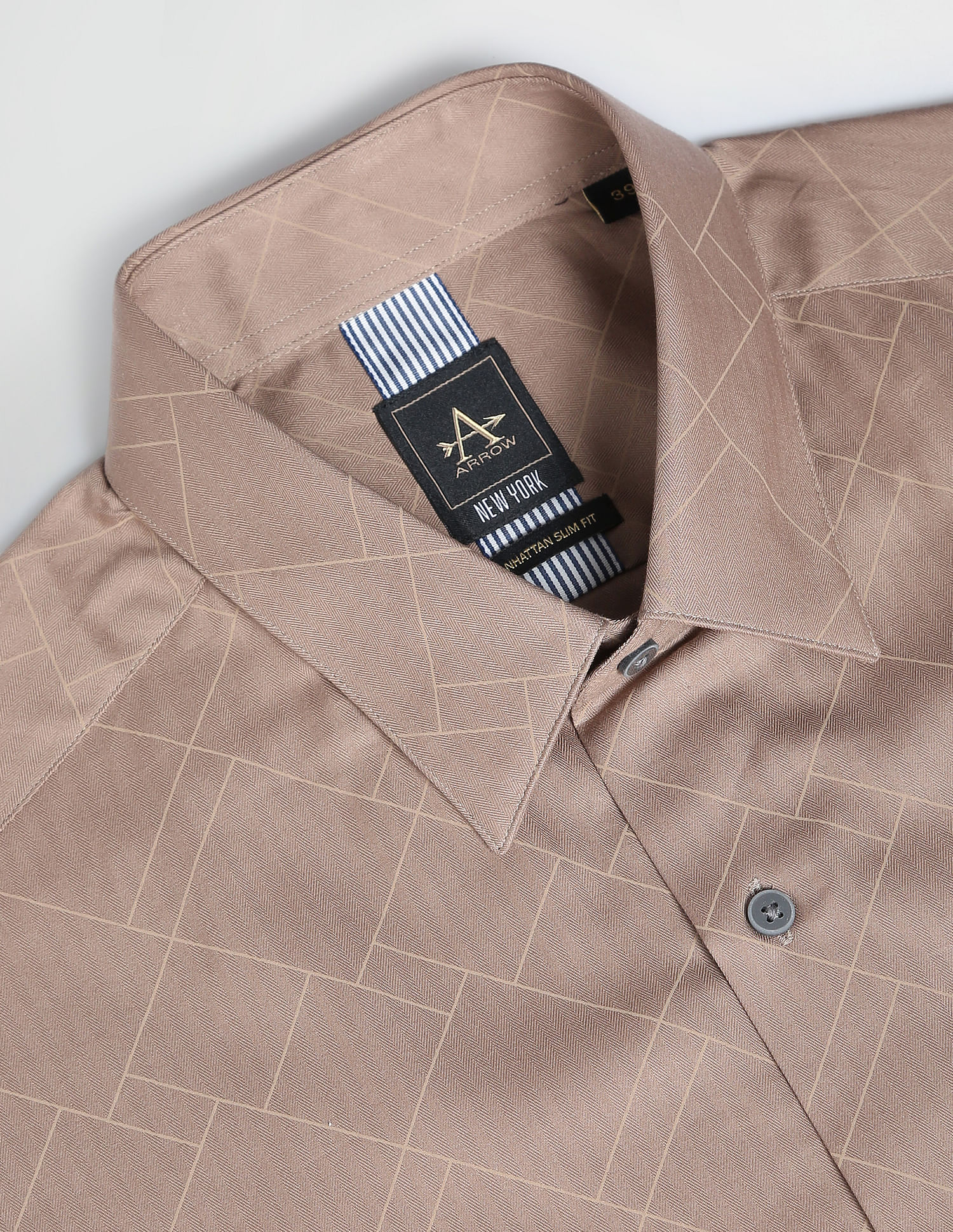 Arrow Newyork Geometric Print Slim Fit Formal Shirt
