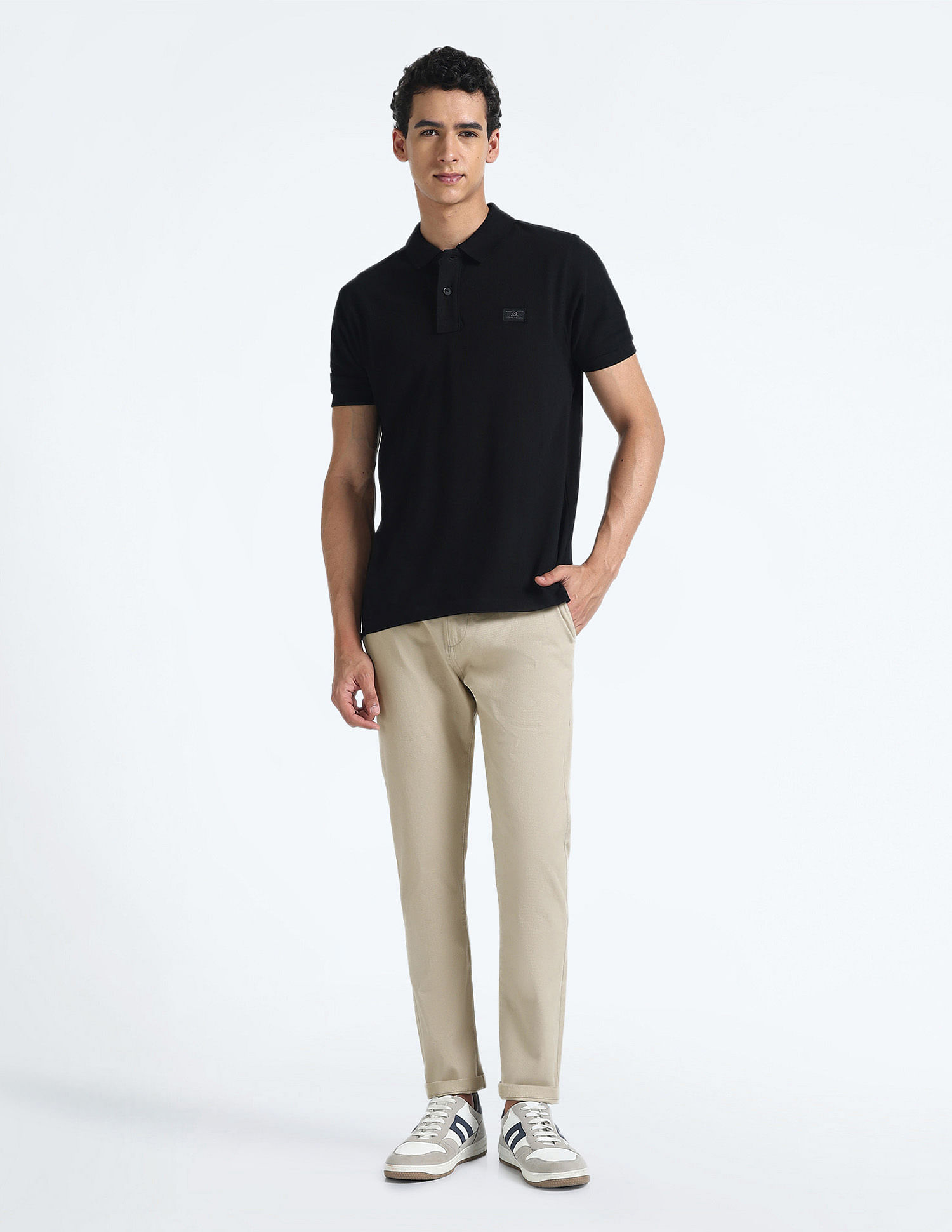 Flying Machine Slash Slim Tapered Fit Twill Chinos