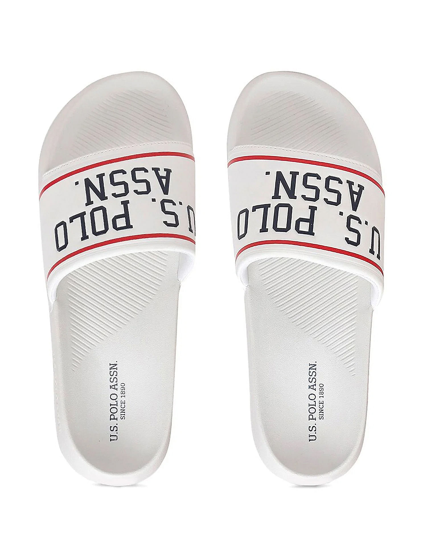 U.S. Polo Assn. Men Brand Print Torres 4.0 Slides