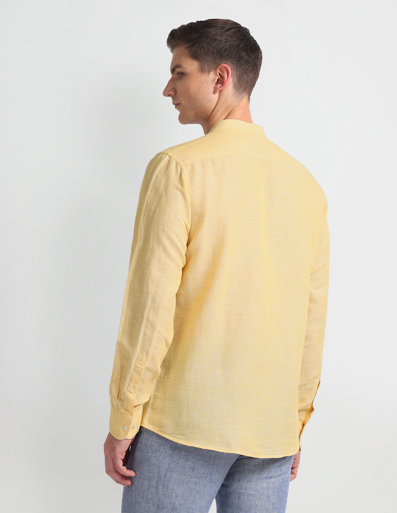 Arrow Sports Linen Blend Slim Fit Shirt