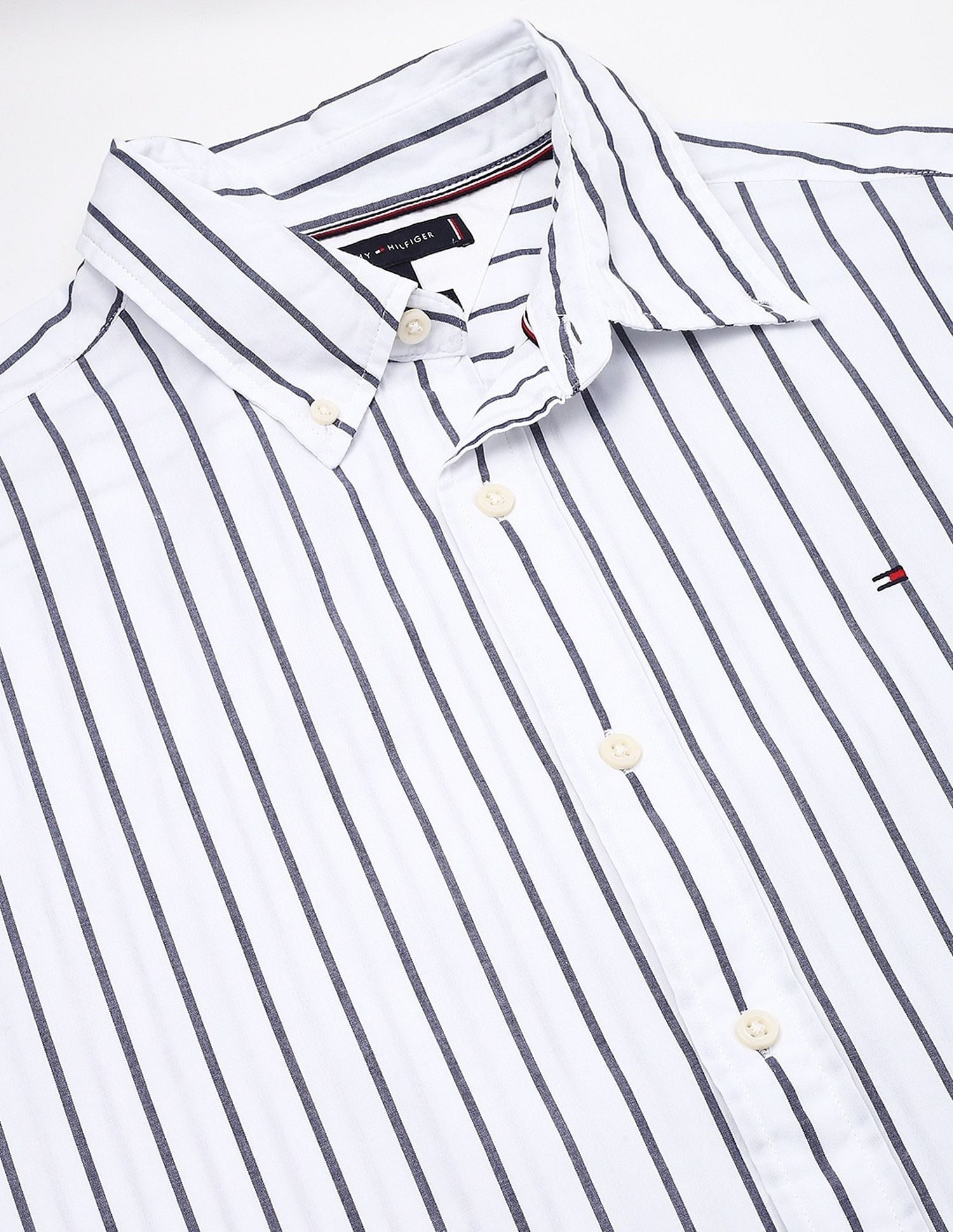 Tommy Hilfiger Striped Regular-Fit Cotton Shirt
