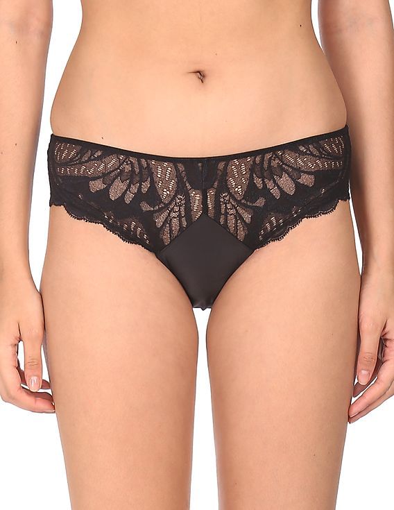 ☆関税込☆ ★CK Standard Hipster Panties★ Buy Calvin Klein Underwear Women Black Mid Rise Lace Hipster