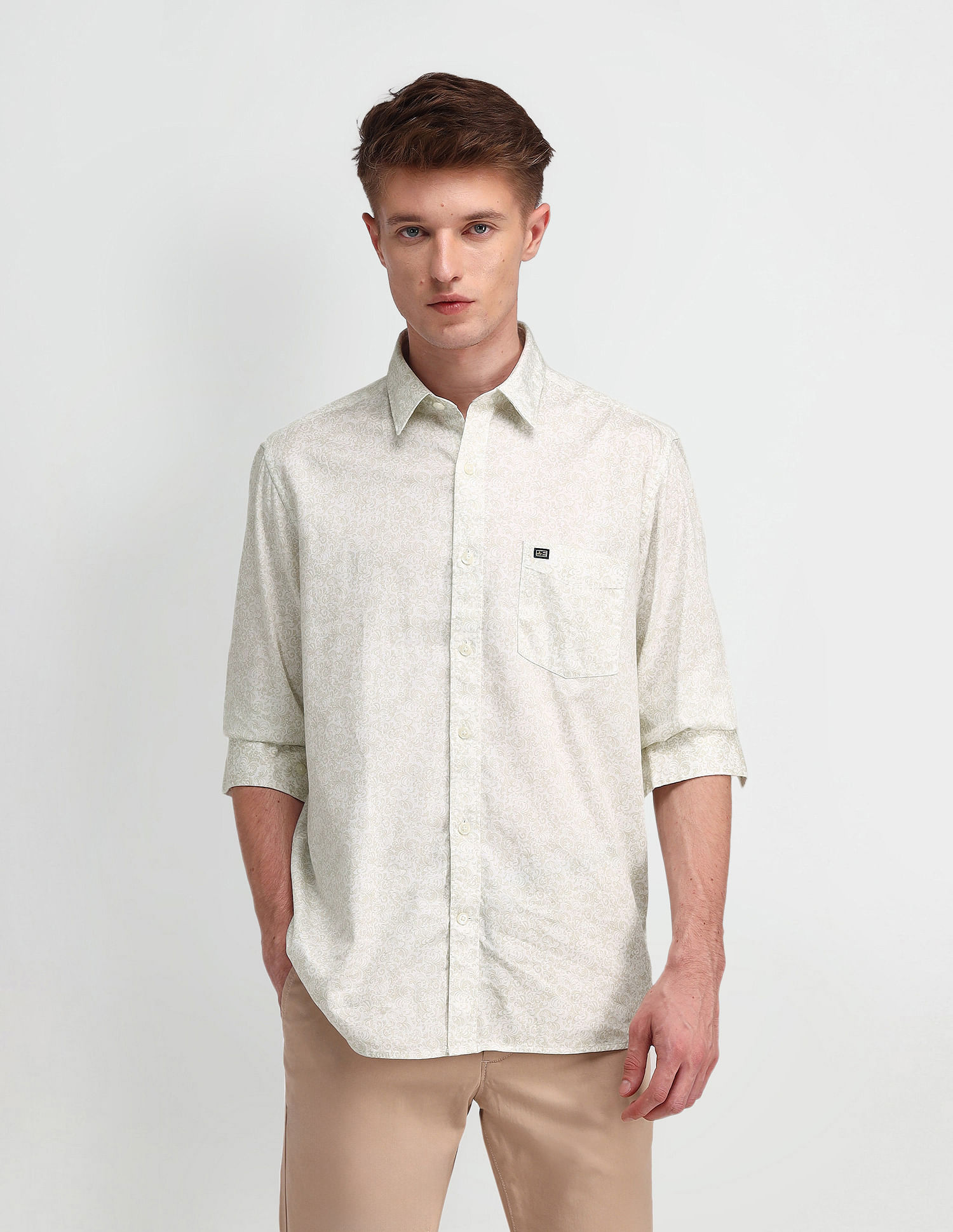 Arrow Sport Manhattan Slim Fit Cotton Shirt