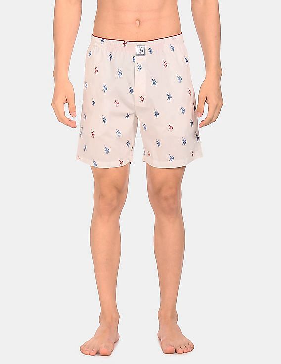 USPA Innerwear Signature Logo Print Cotton I710 Boxers - Pack Of 1