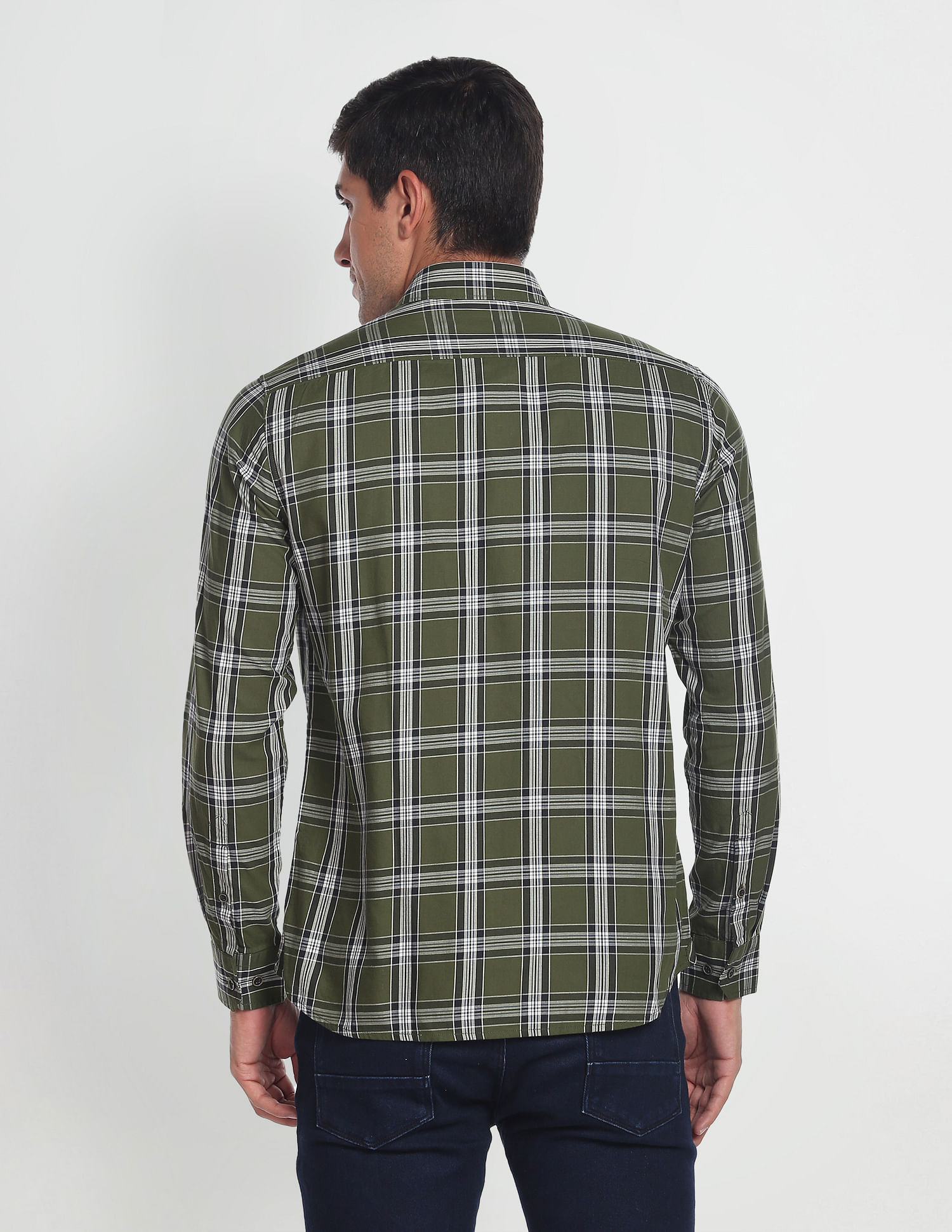Arrow Sports Tartan Check Cotton Shirt