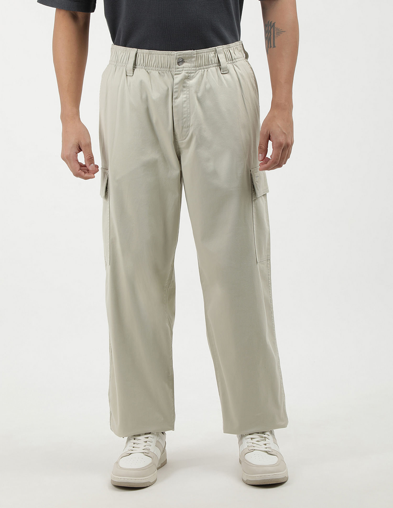 Calvin Klein Jeans Straight Fit Solid Cargo