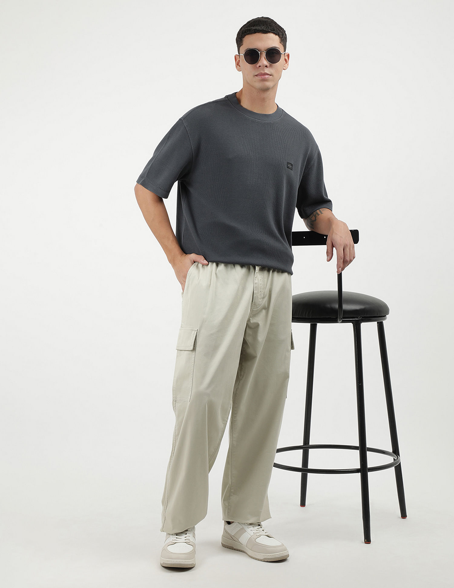 Calvin Klein Jeans Straight Fit Solid Cargo