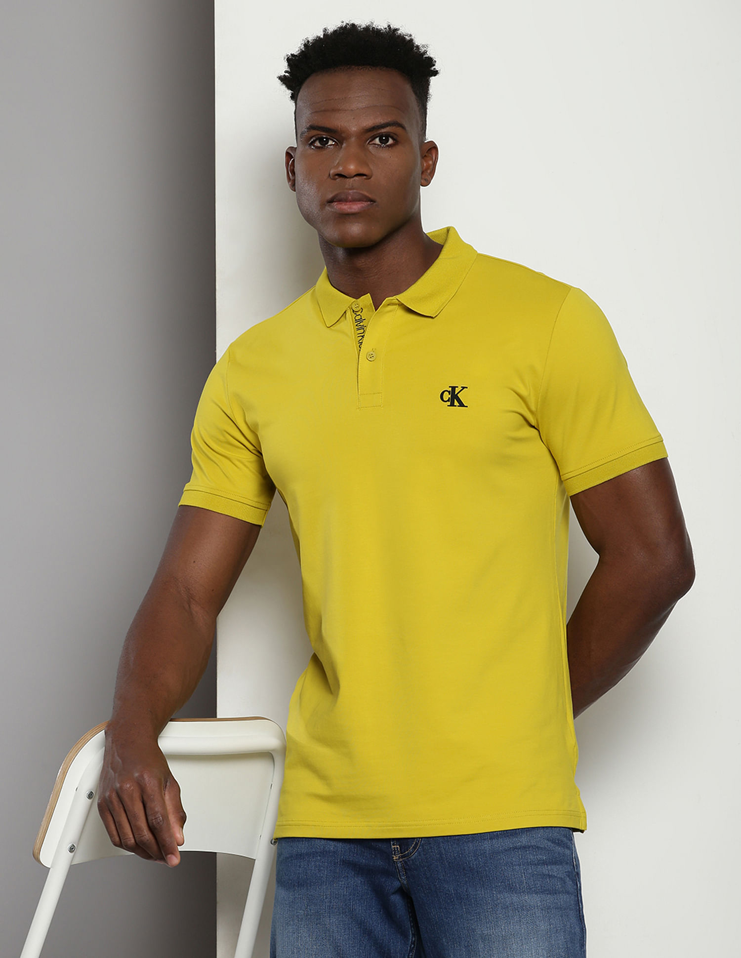 Calvin klein slim fit polo hotsell