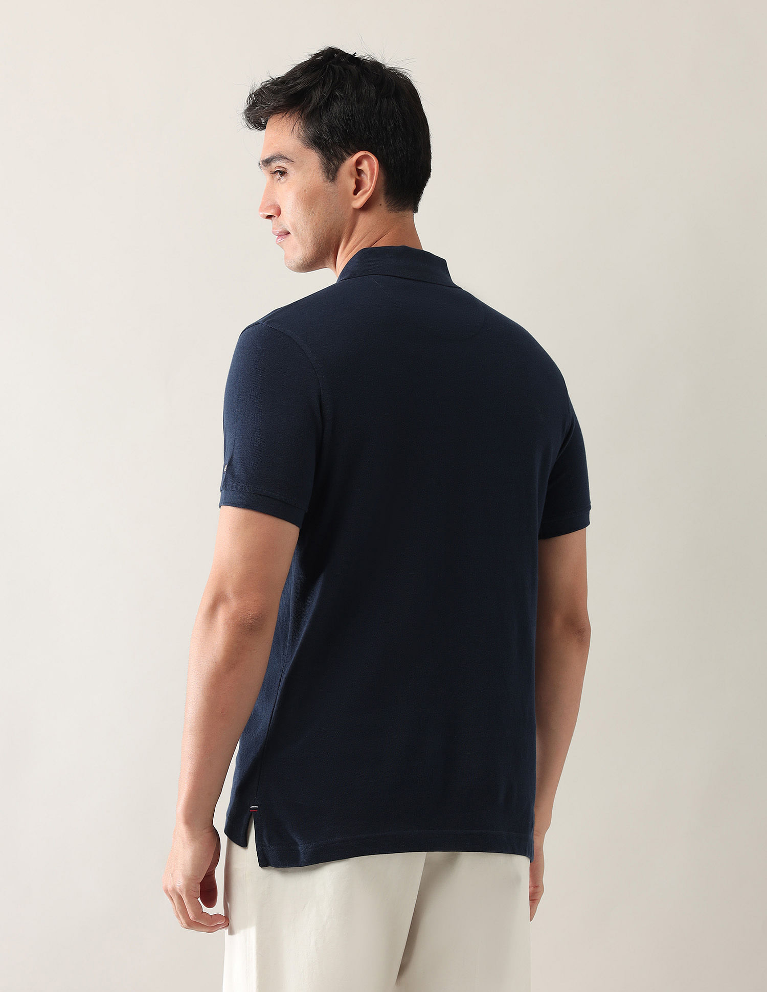 Arrow Sport Pure Cotton Colourblocked Polo Shirt