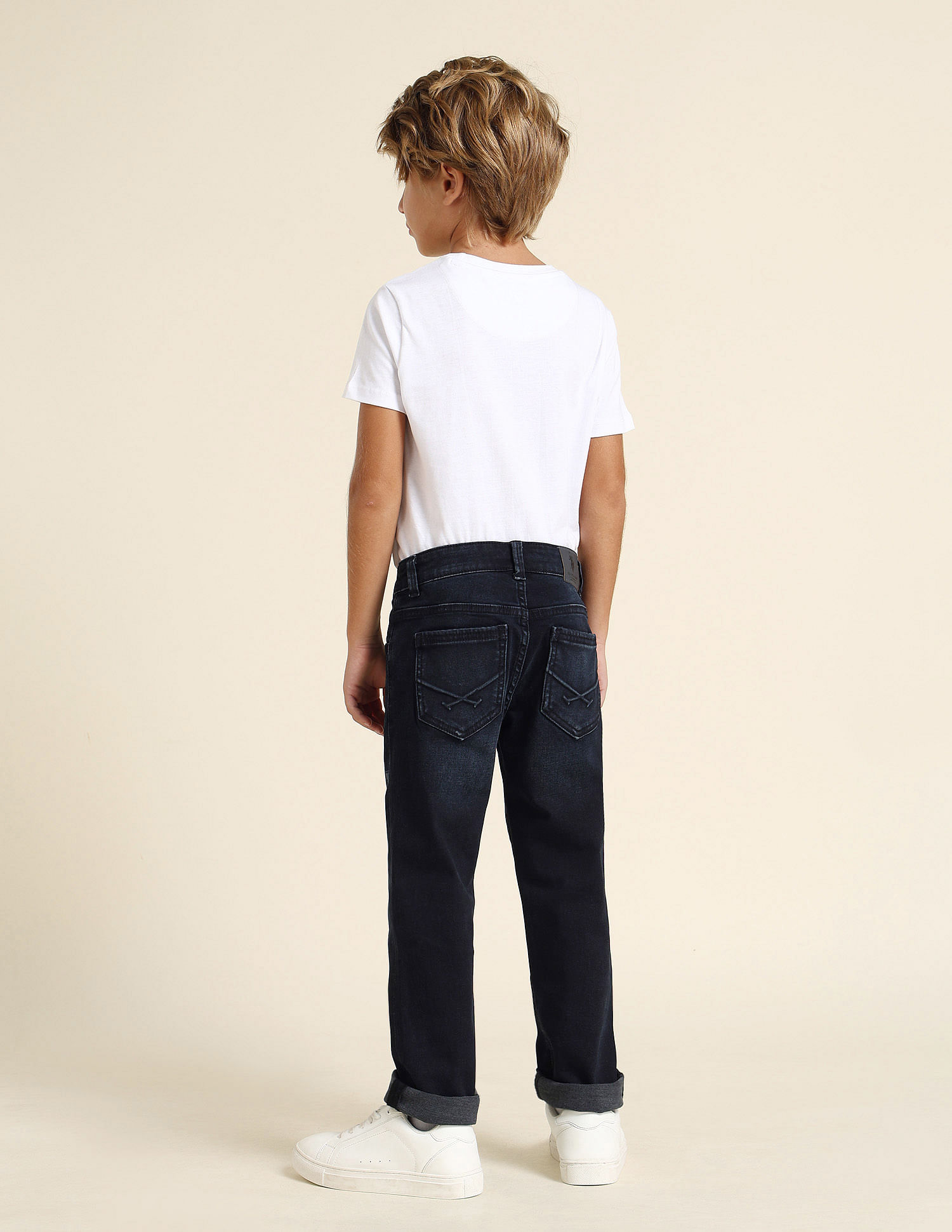 U.S. Polo Assn. Kids Boys Relaxed Fit Blue Jeans