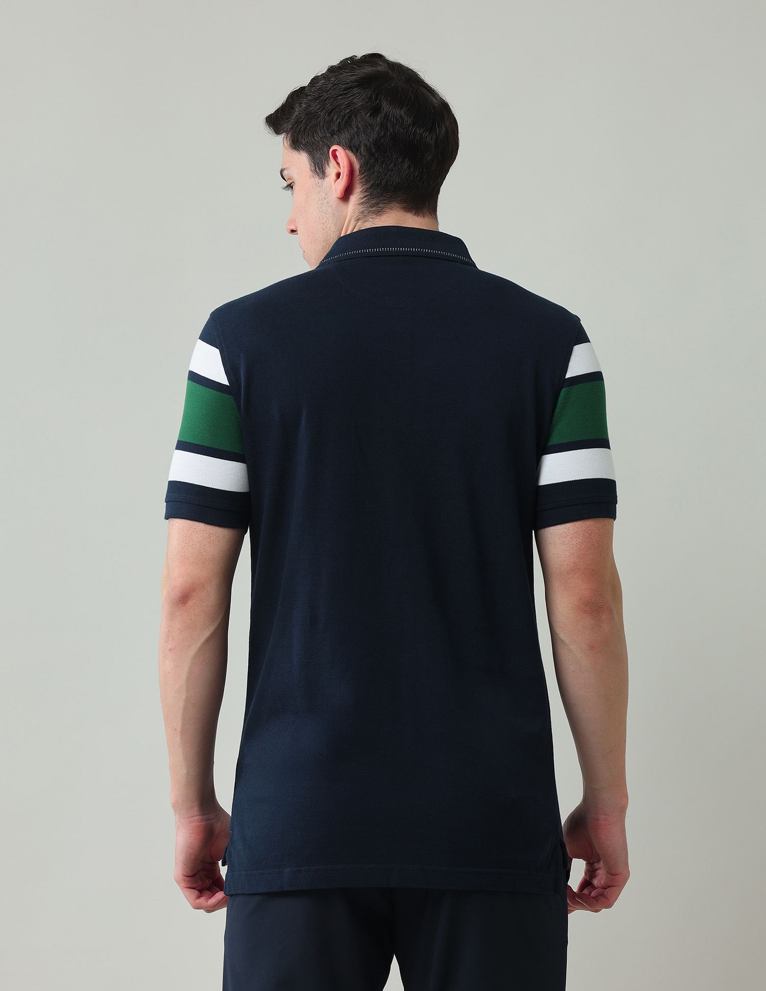 Arrow Sport Horizontal Striped Regular Fit Polo Shirt