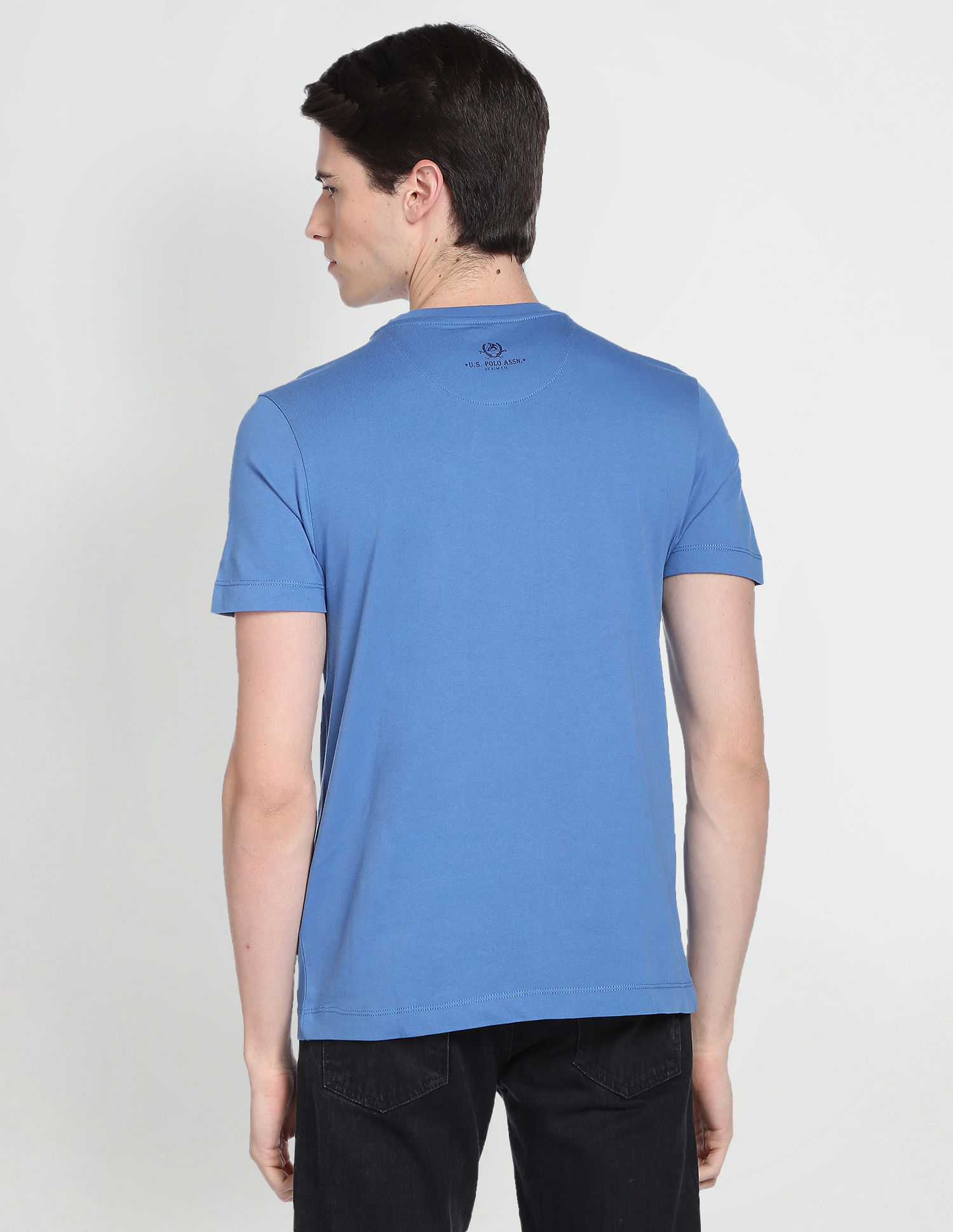 U.S. Polo Assn. Denim Co. Crew Neck Cotton Graphic Print T-Shirt