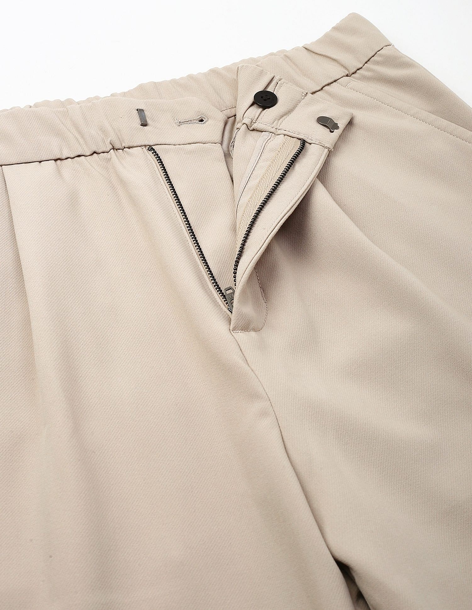 Calvin Klein Jeans Relaxed-Fit Solid Mid Rise Trouser