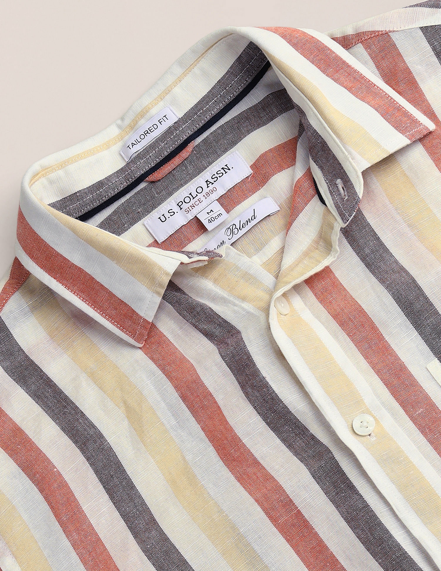 U.S. Polo Assn. Vertical Stripe Tailored Fit Shirt