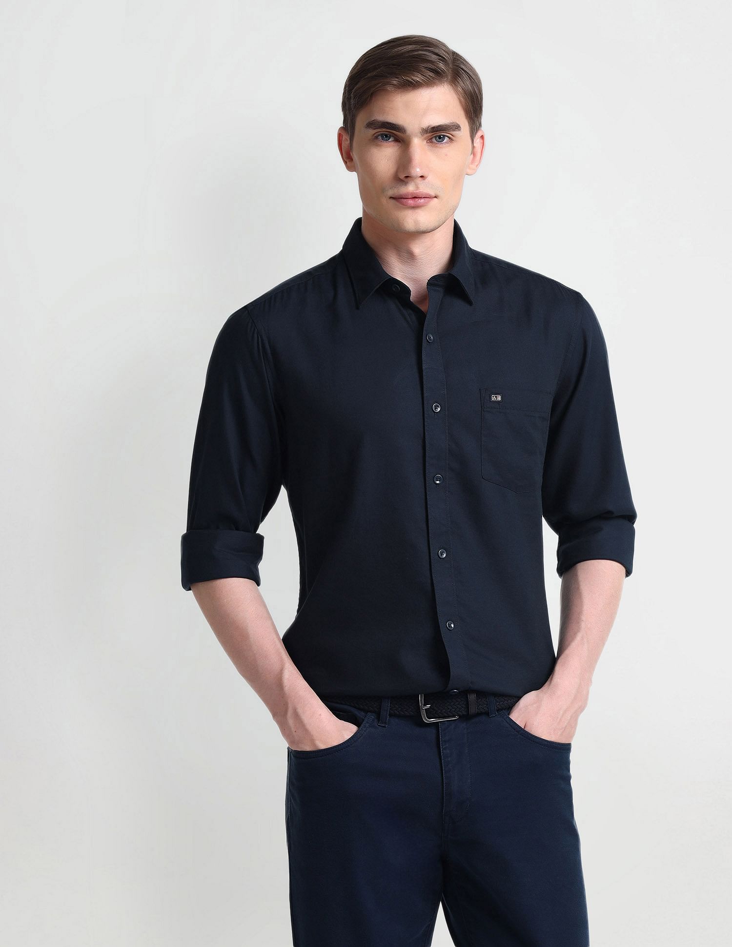 Arrow Sports Manhattan Slim Fit Twill Shirt