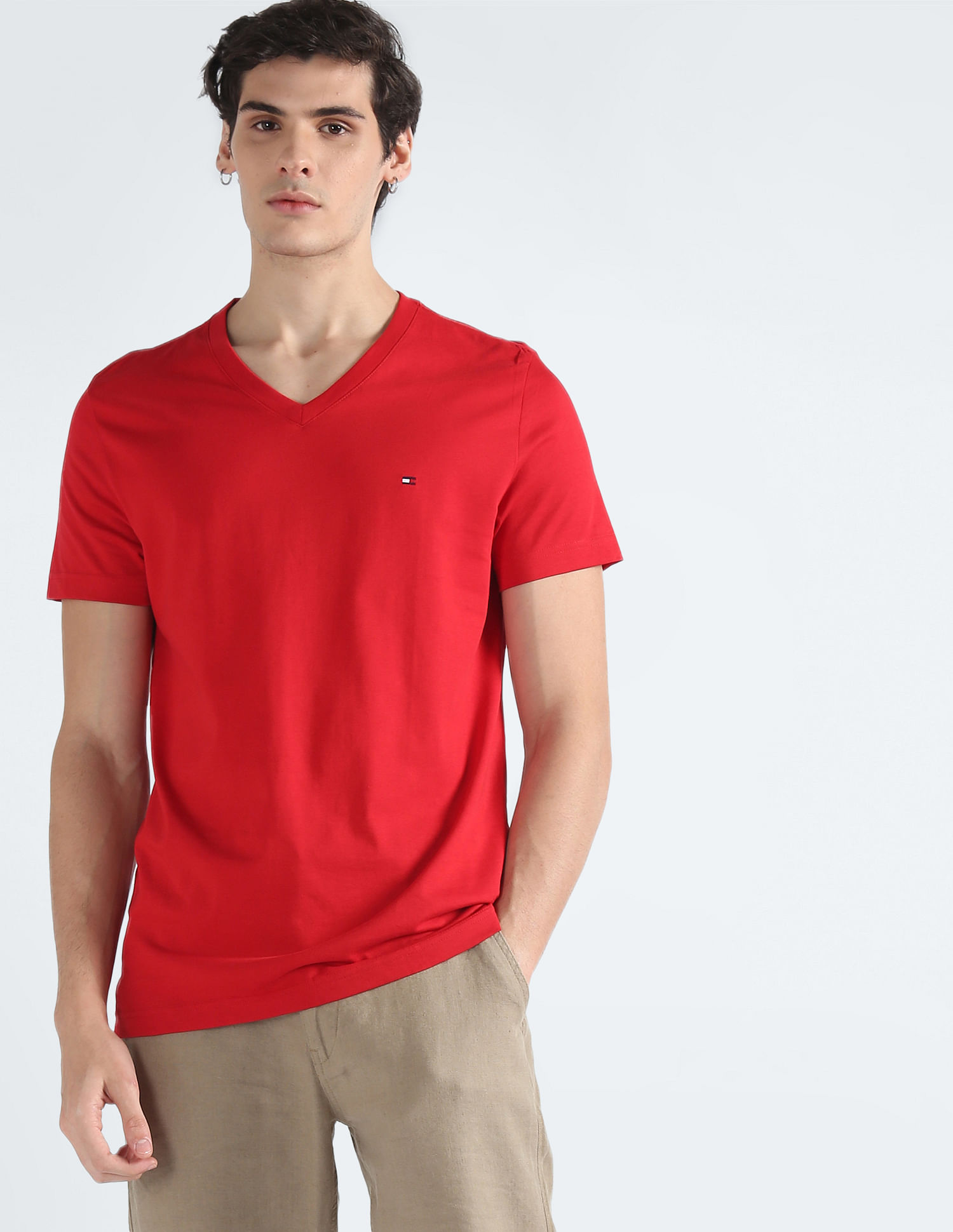Tommy Hilfiger Slim Fit V-Neck T-Shirt