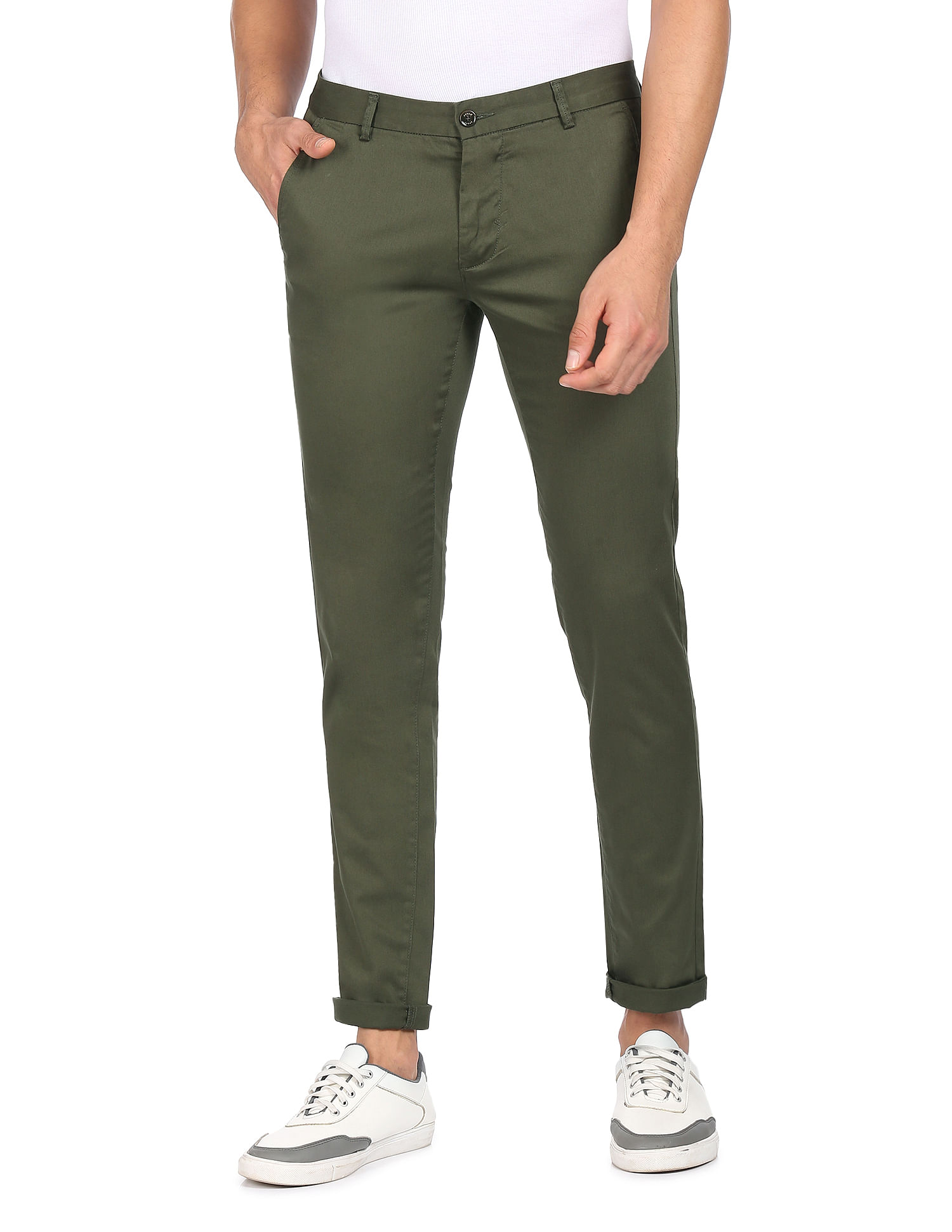 Buy Low-Rise Slim Fit Cargo Pants Online at Best Prices in India - JioMart.