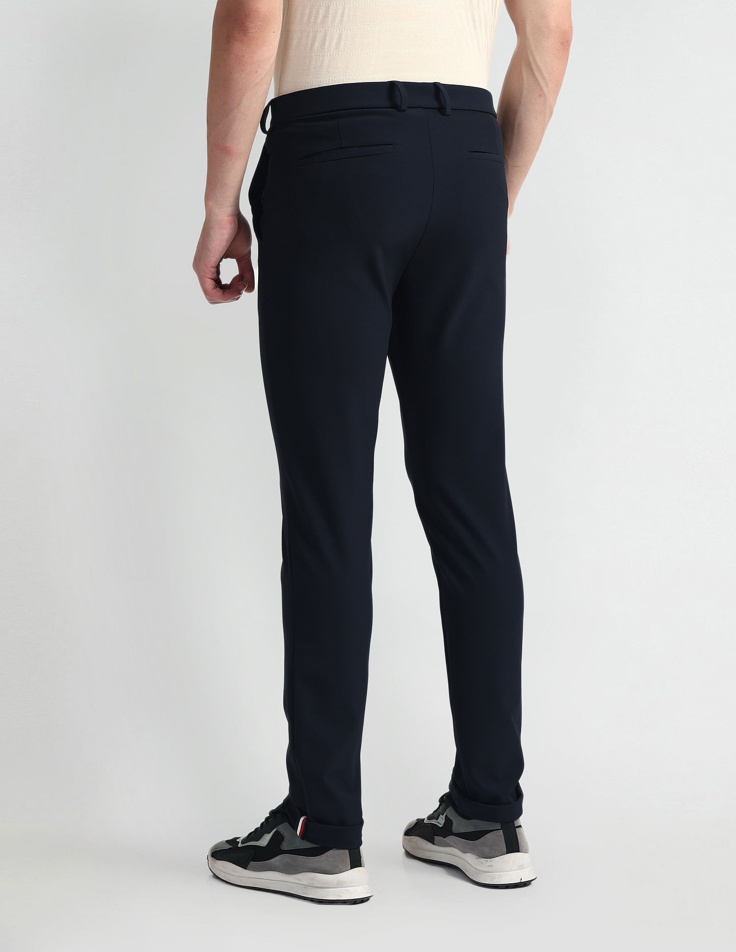 Arrow Sports Nylon Stretch Super Slim Trousers