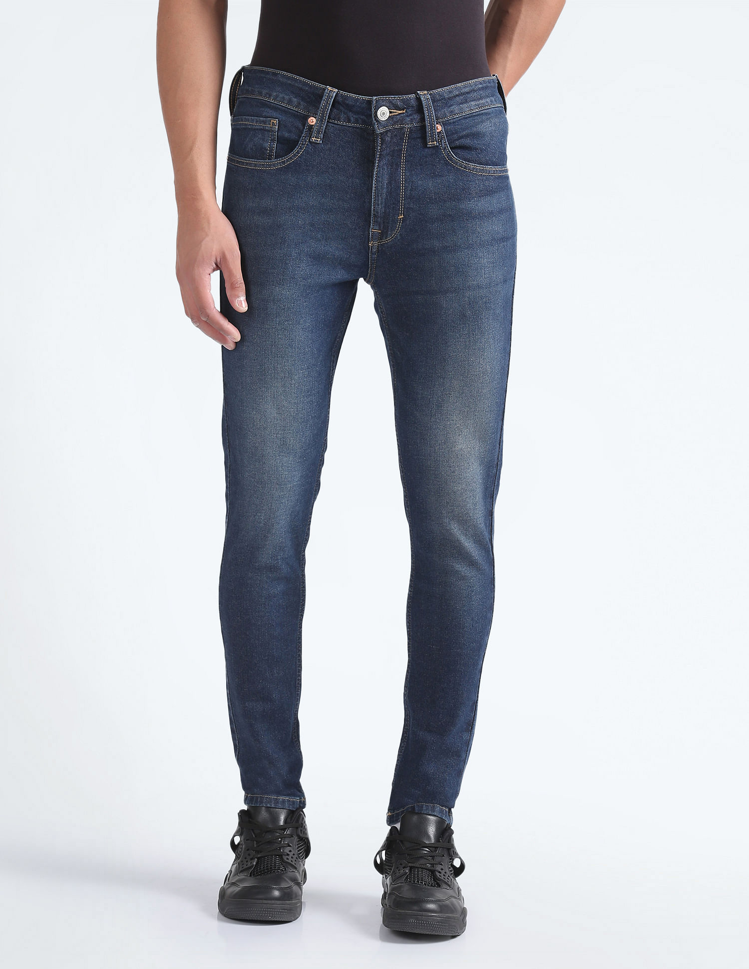 Flying Machine Morrison Skinny Cropped Jeans