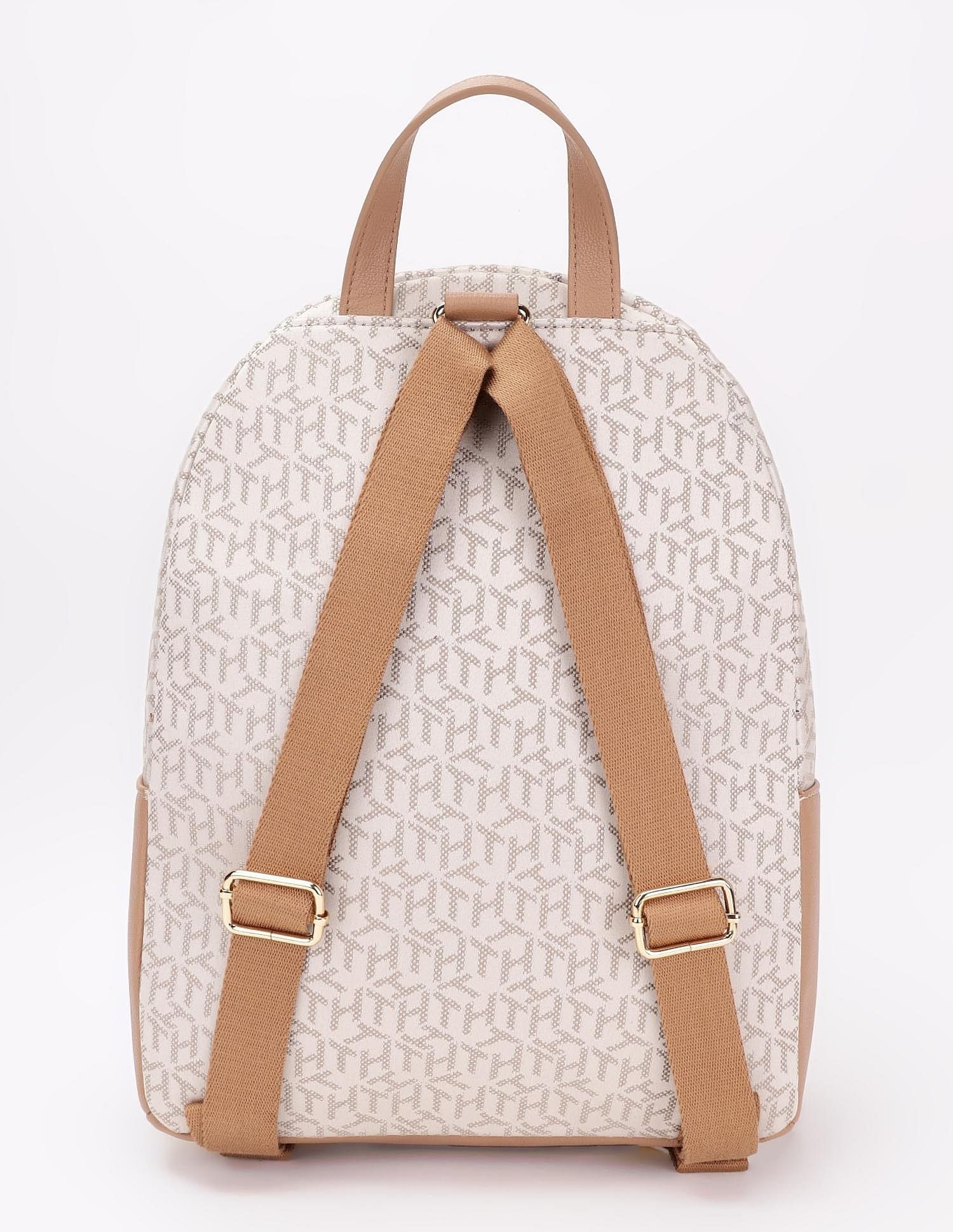 Tommy Hilfiger Logo White Polyester Backpack