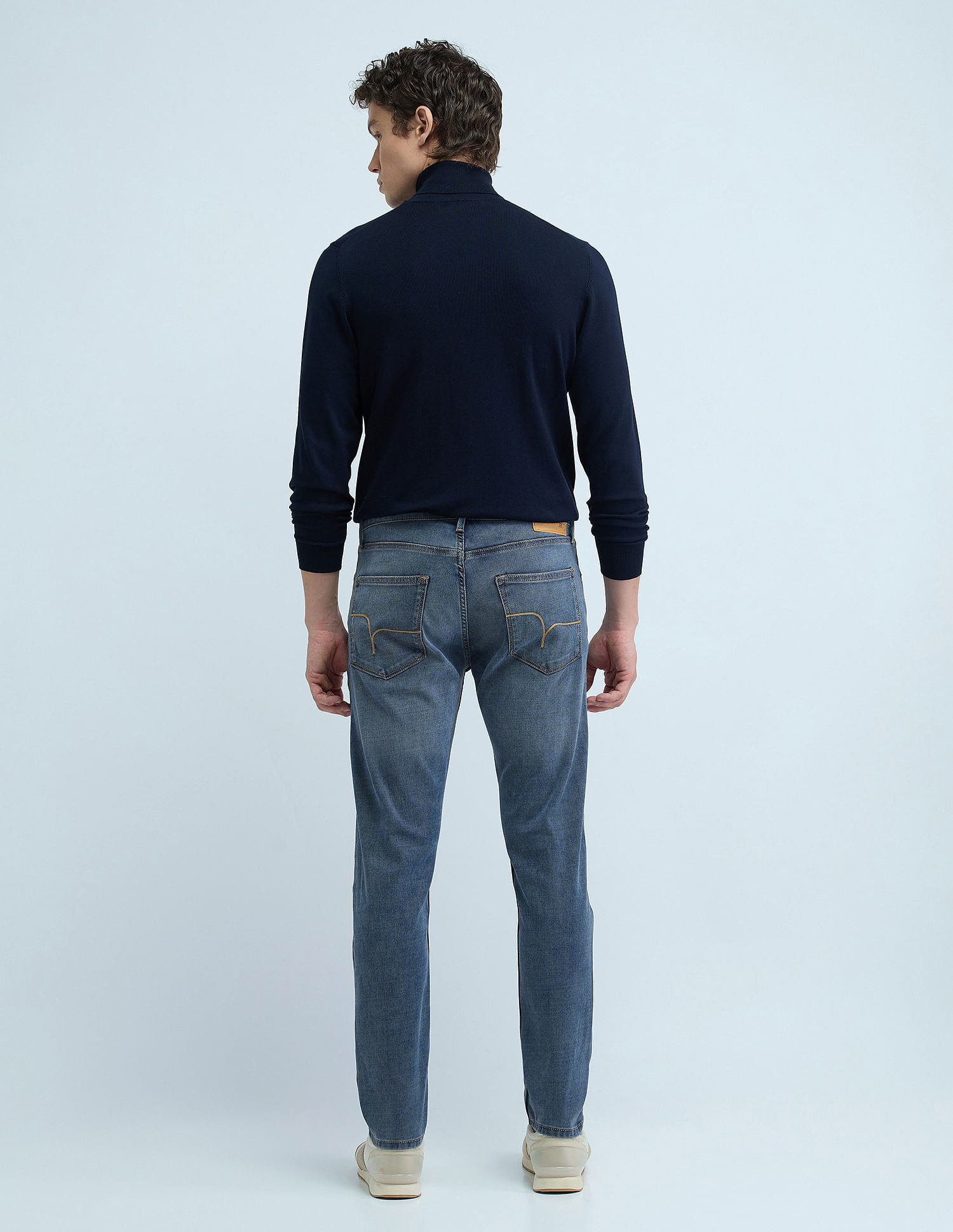 Flying Machine Slash Slim Tapered Washed Jeans