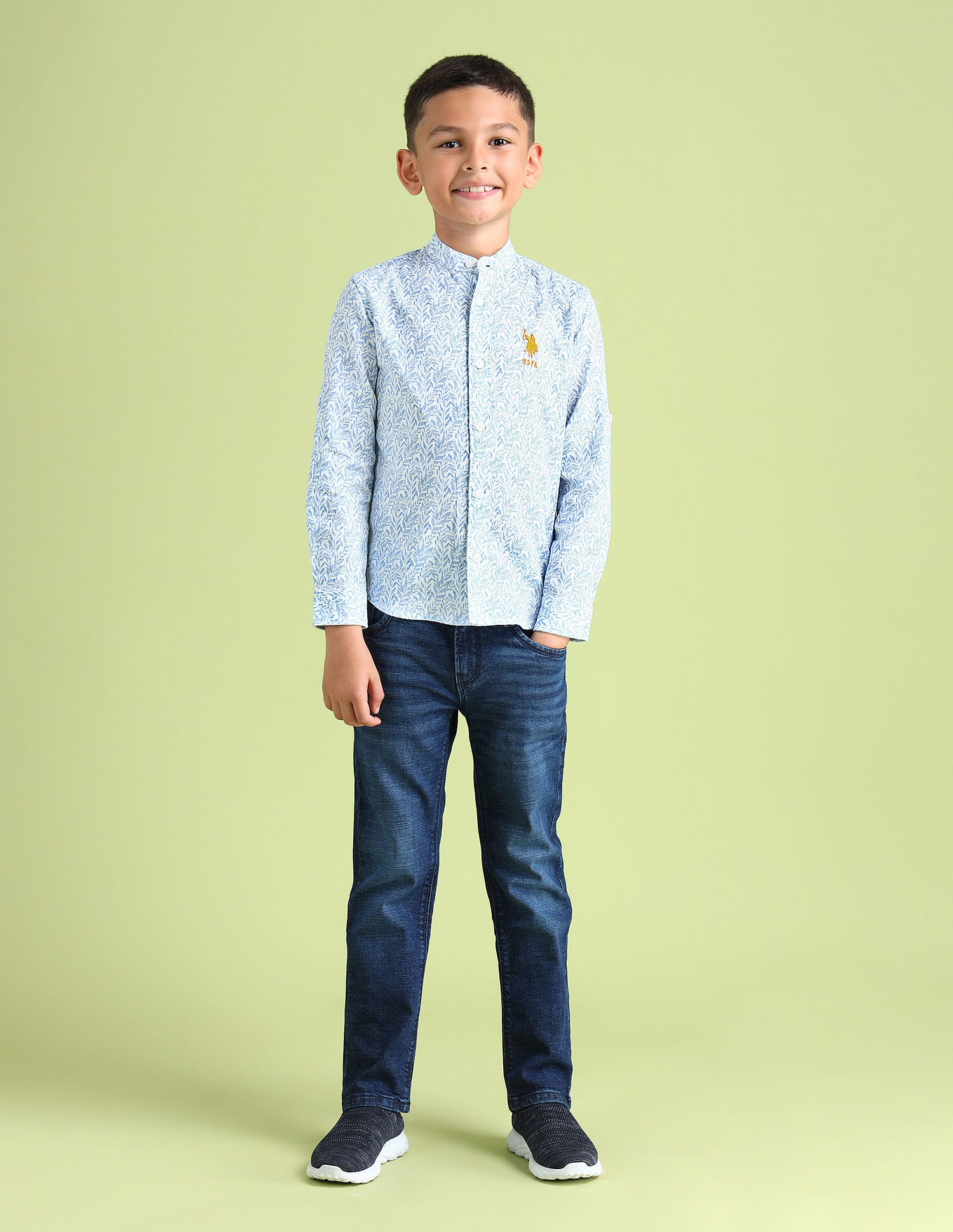 U.S. Polo Assn. Kids Regular Fit Dobby Shirt