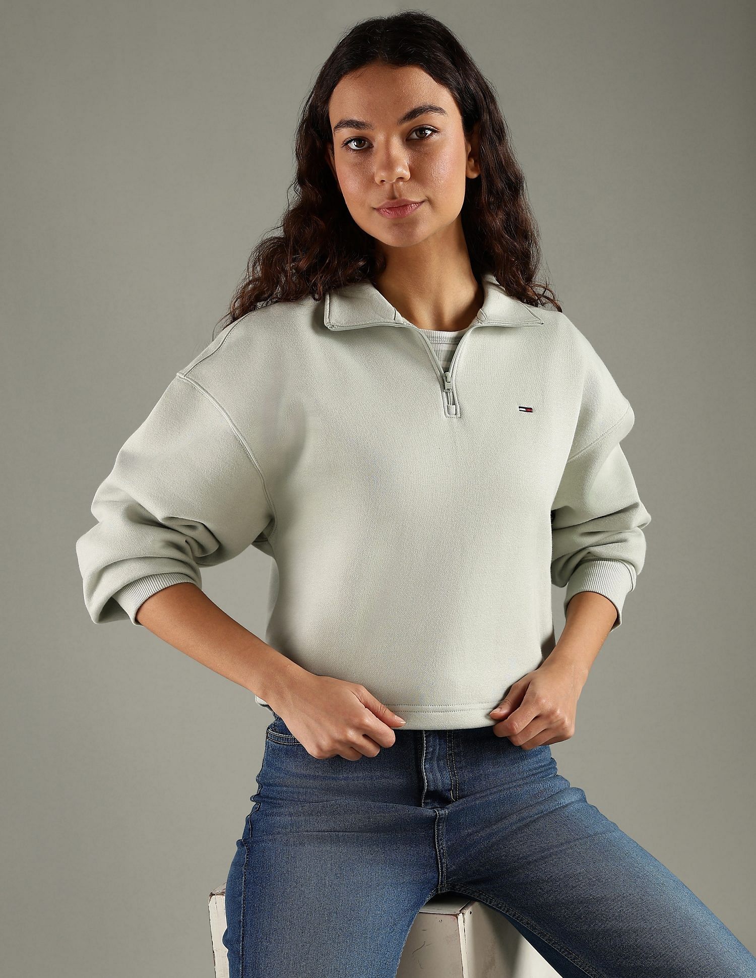 Tommy Hilfiger Regular Fit Cotton Half-Zip Sweatshirt