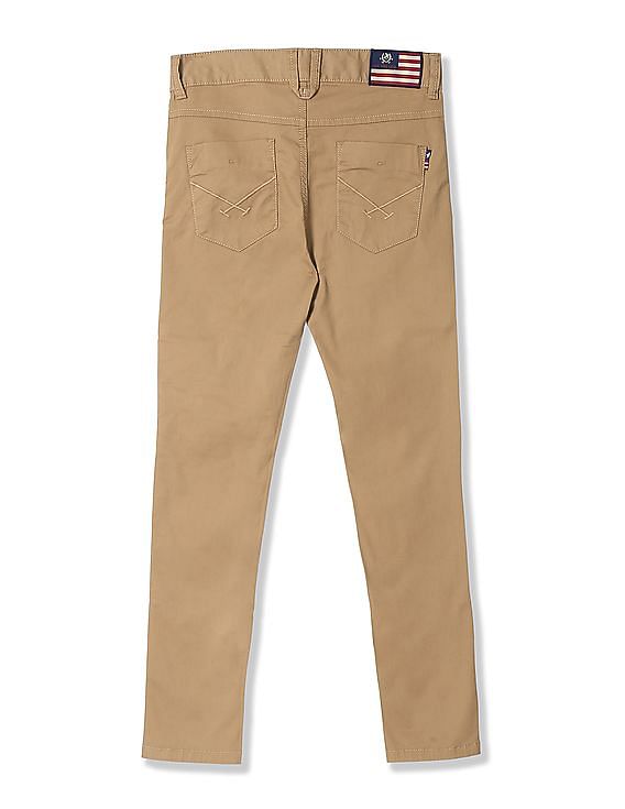 U.S. Polo Assn. Kids Regular Fit Solid Trousers